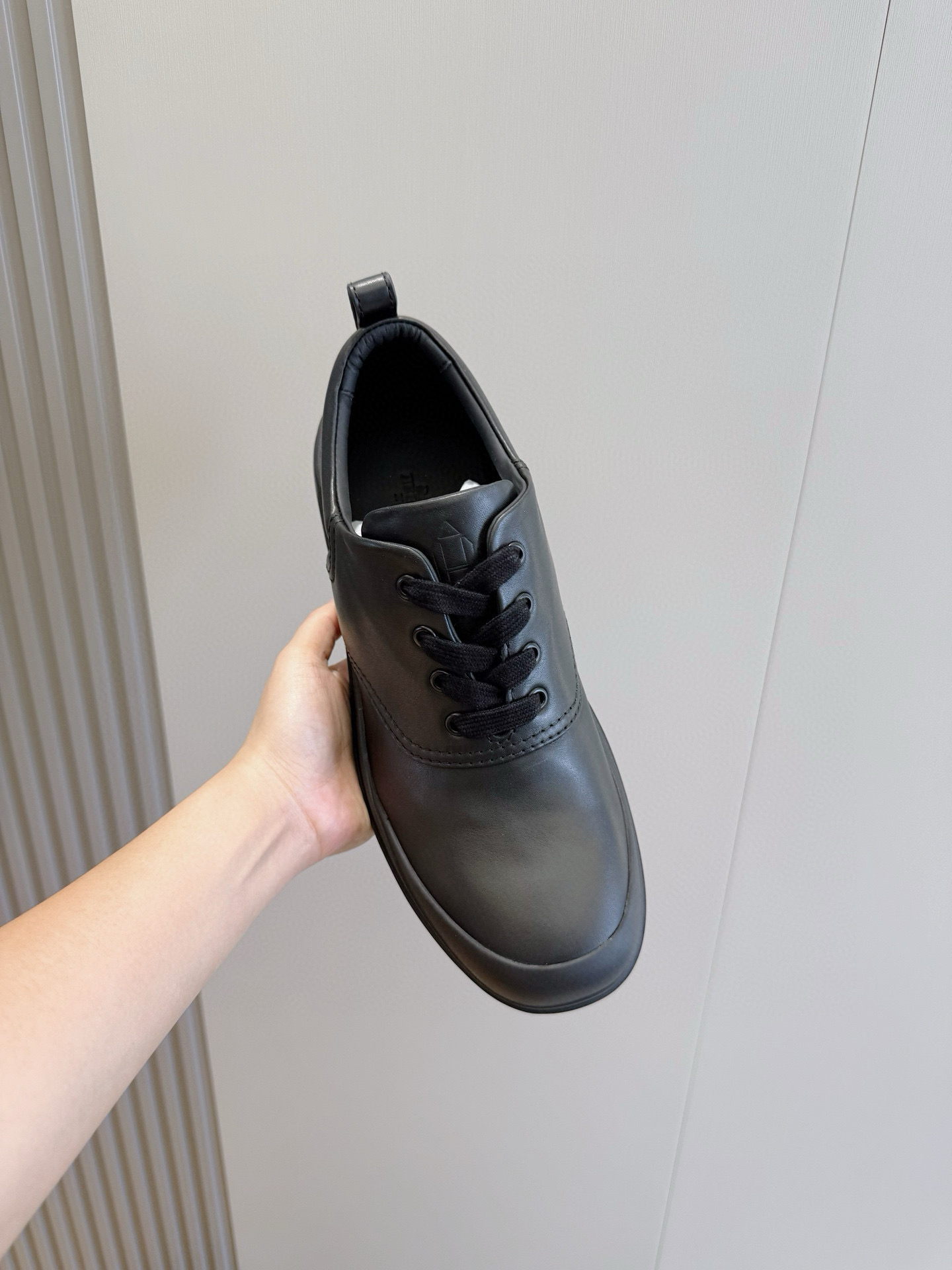 Hermes Leather Shoes Cow Leather Black M-l-s