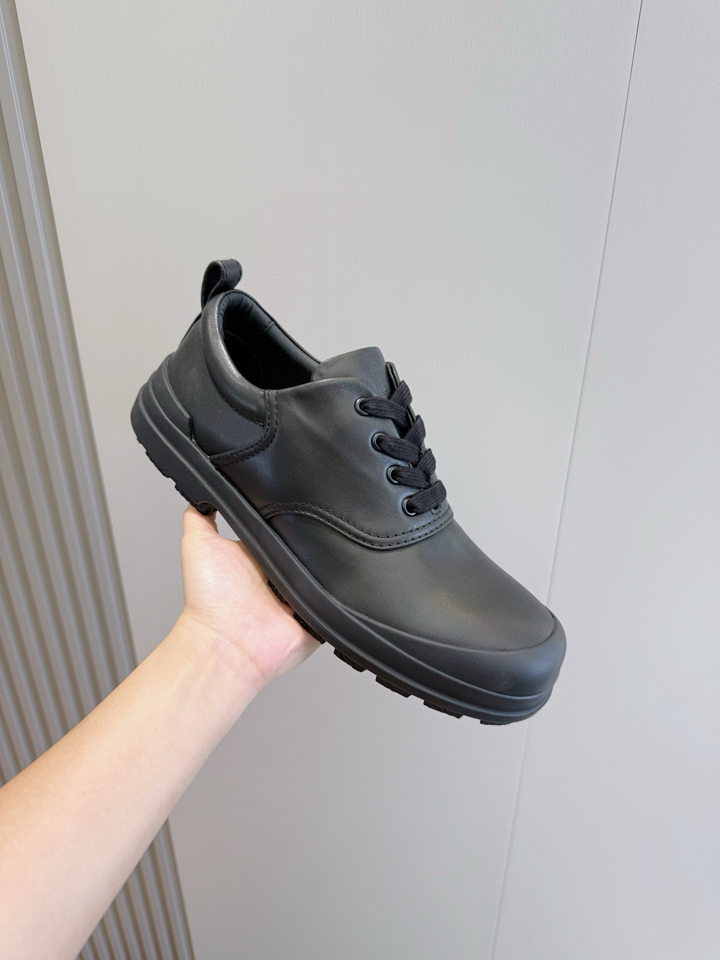 Hermes Leather Shoes Cow Leather Black M-l-s