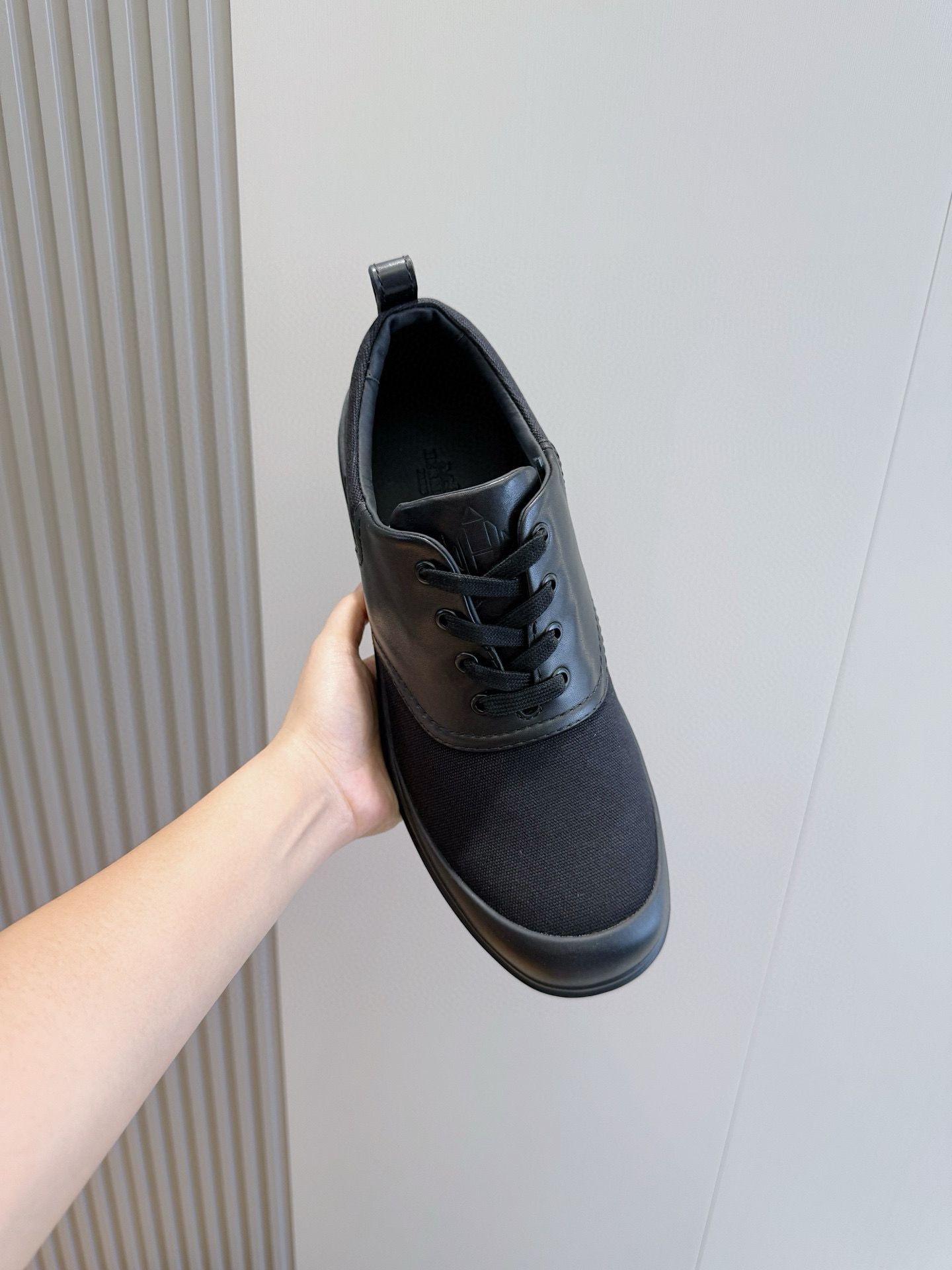 Hermes Leather Shoes Cow Leather Black M-l-s