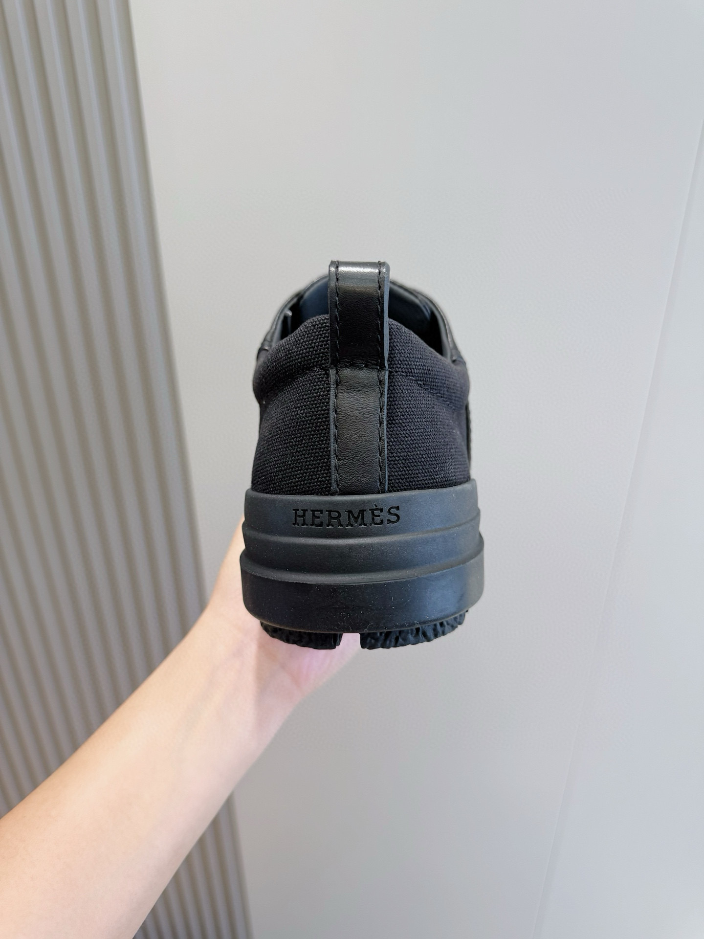 Hermes Leather Shoes Cow Leather Black M-l-s