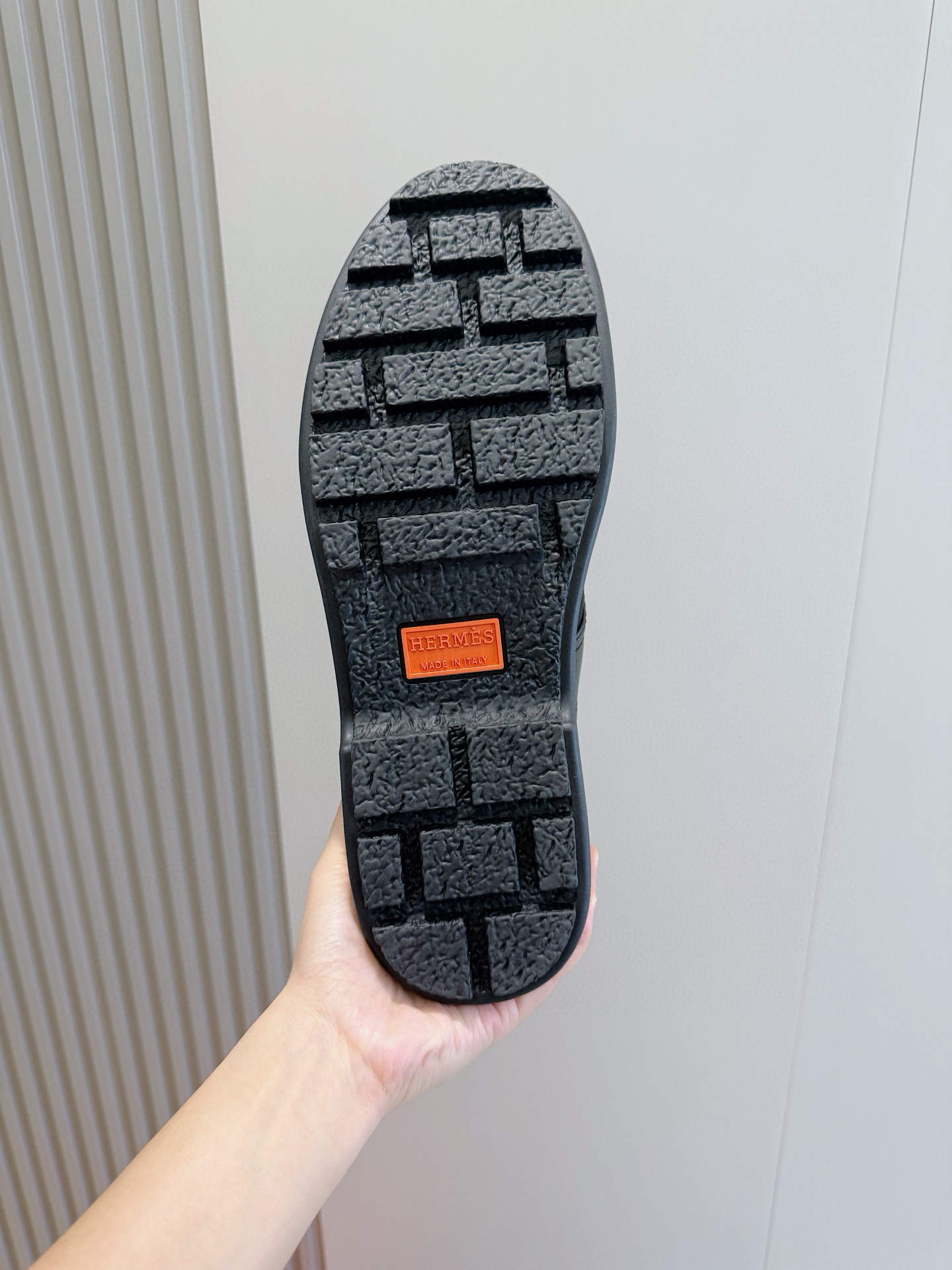 Hermes Leather Shoes Cow Leather Black M-l-s