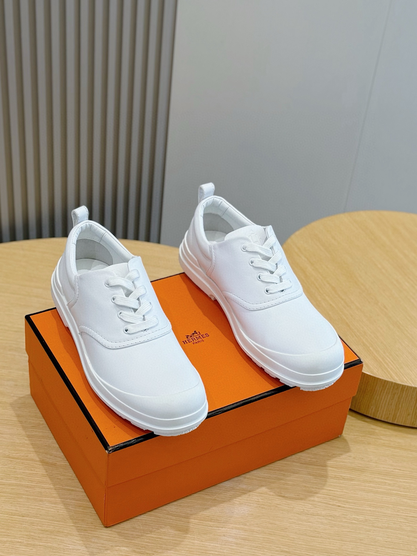 Hermes Leather Shoes Cow Leather Black M-l-s