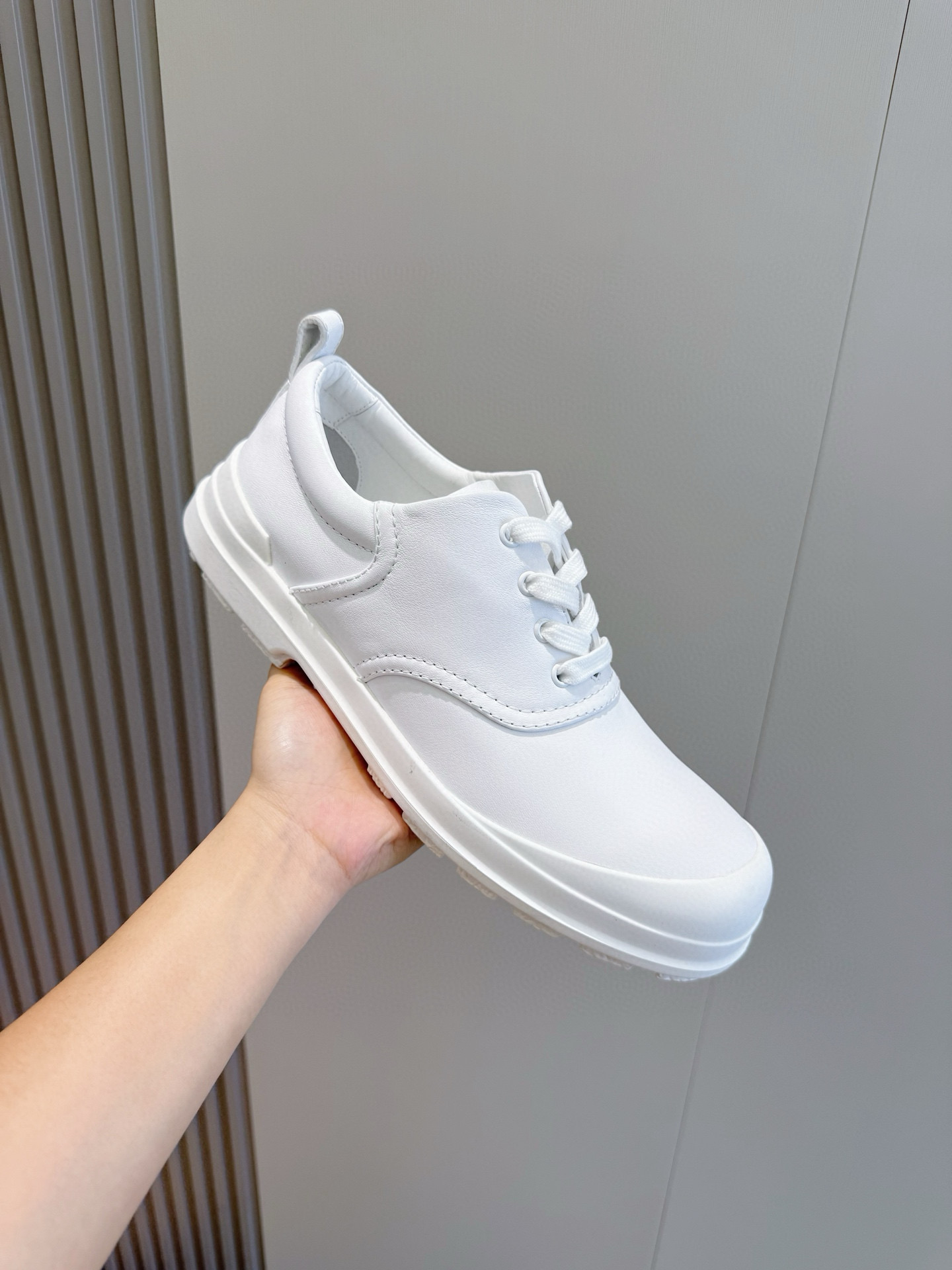 Hermes Leather Shoes Cow Leather Black M-l-s