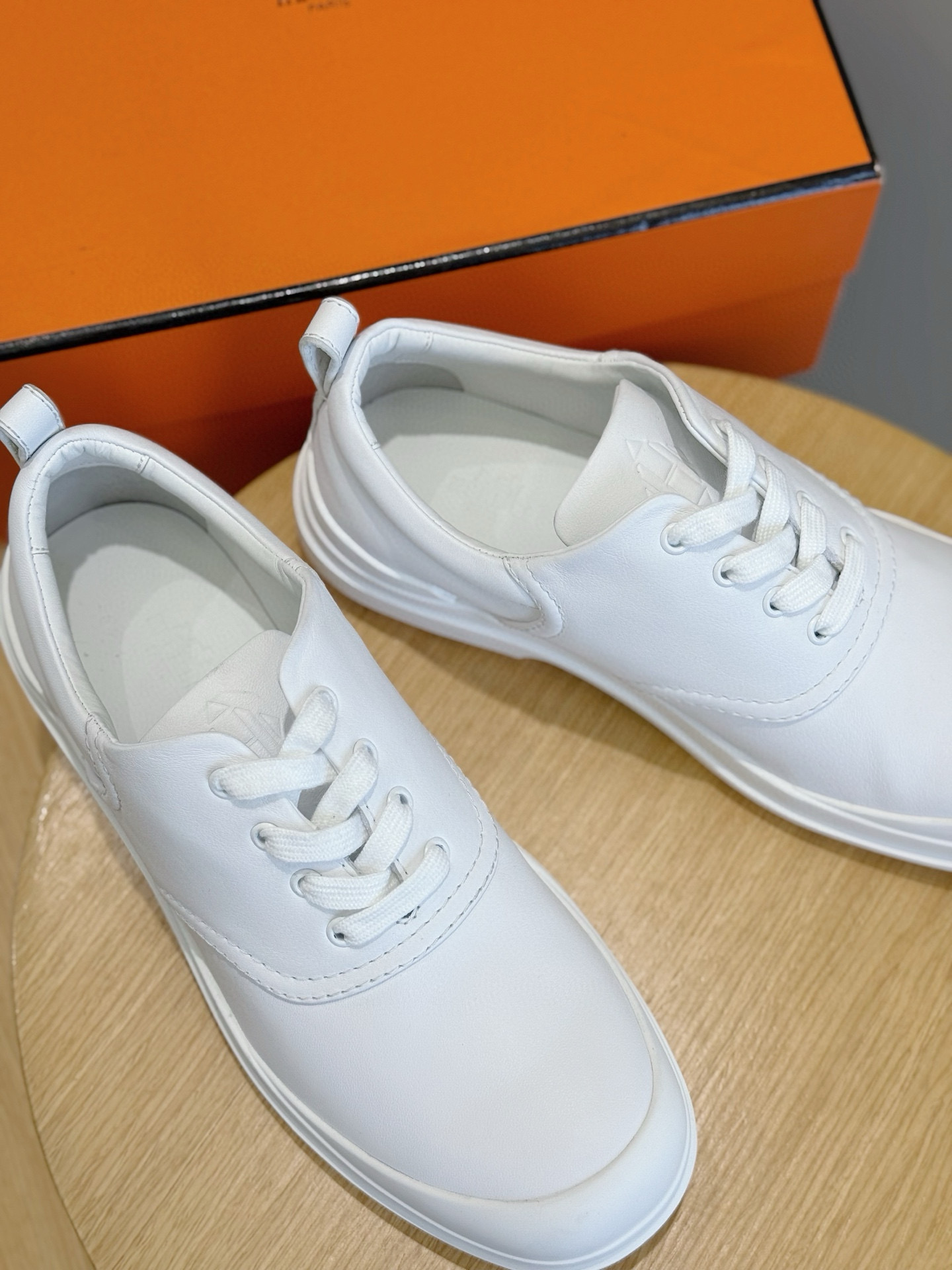 Hermes Leather Shoes Cow Leather Black M-l-s