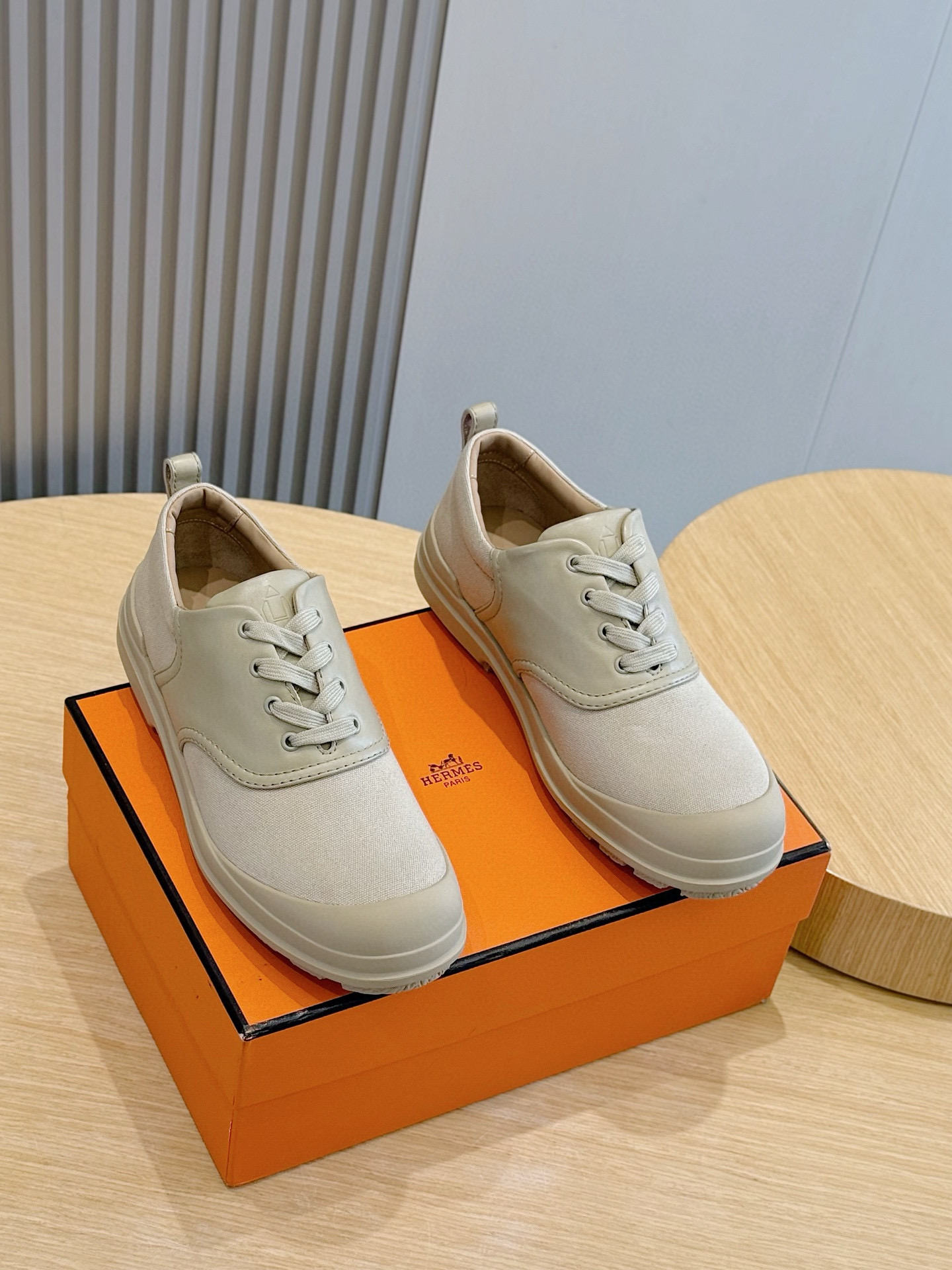 Hermes Leather Shoes Cow Leather Black M-l-s