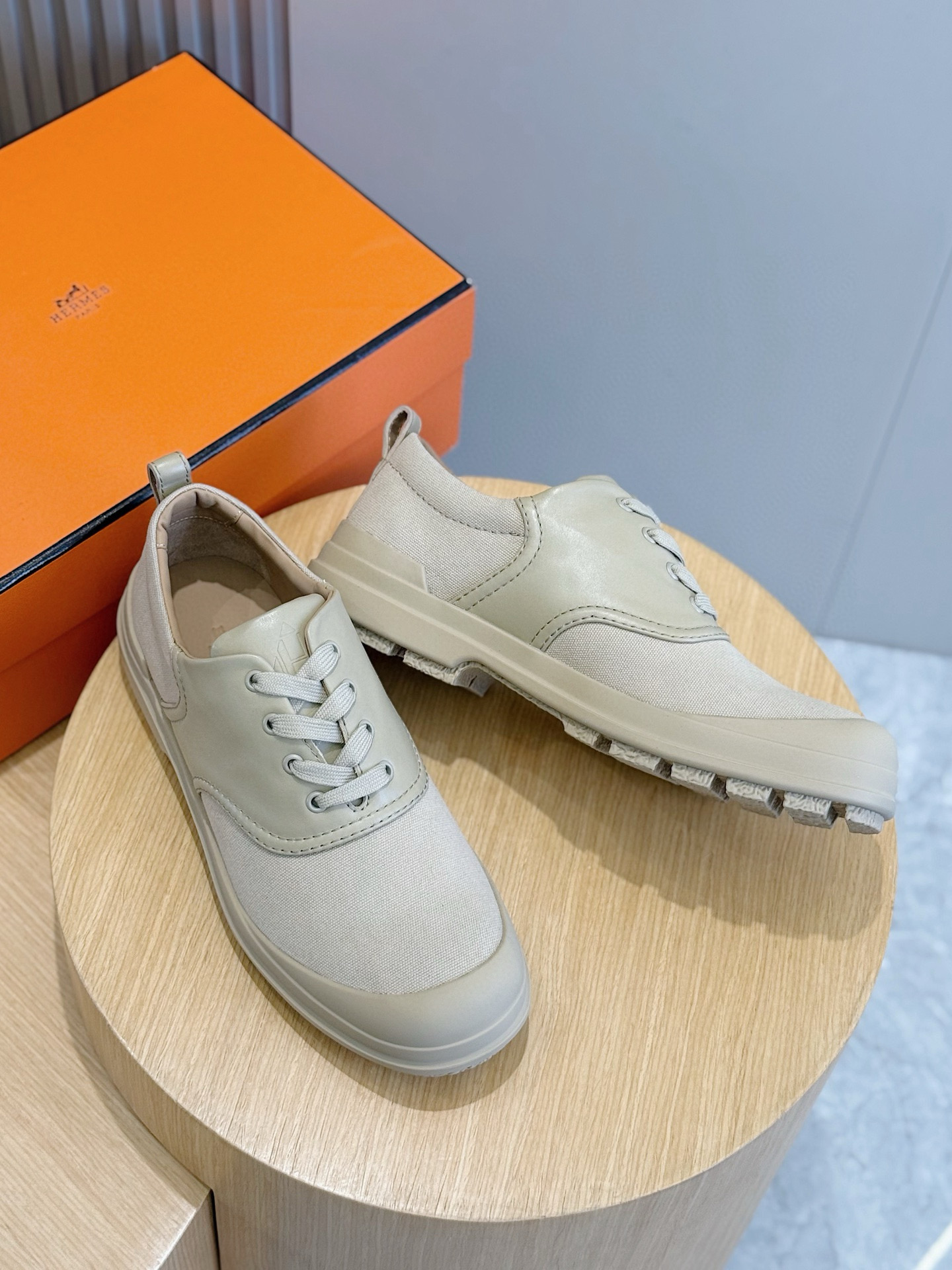 Hermes Leather Shoes Cow Leather Black M-l-s