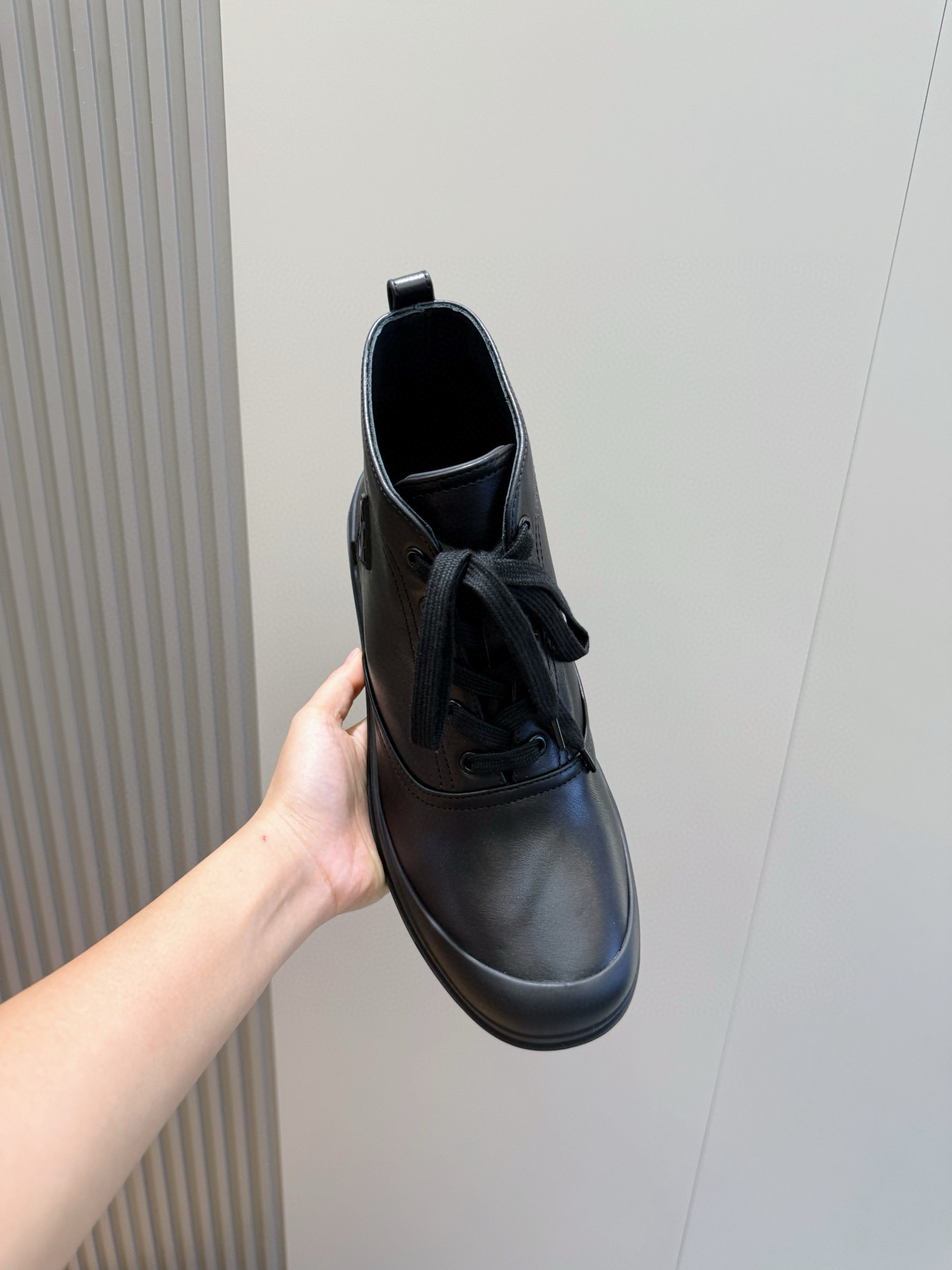 Hermes Leather Shoes Cow Leather Black M-l-s