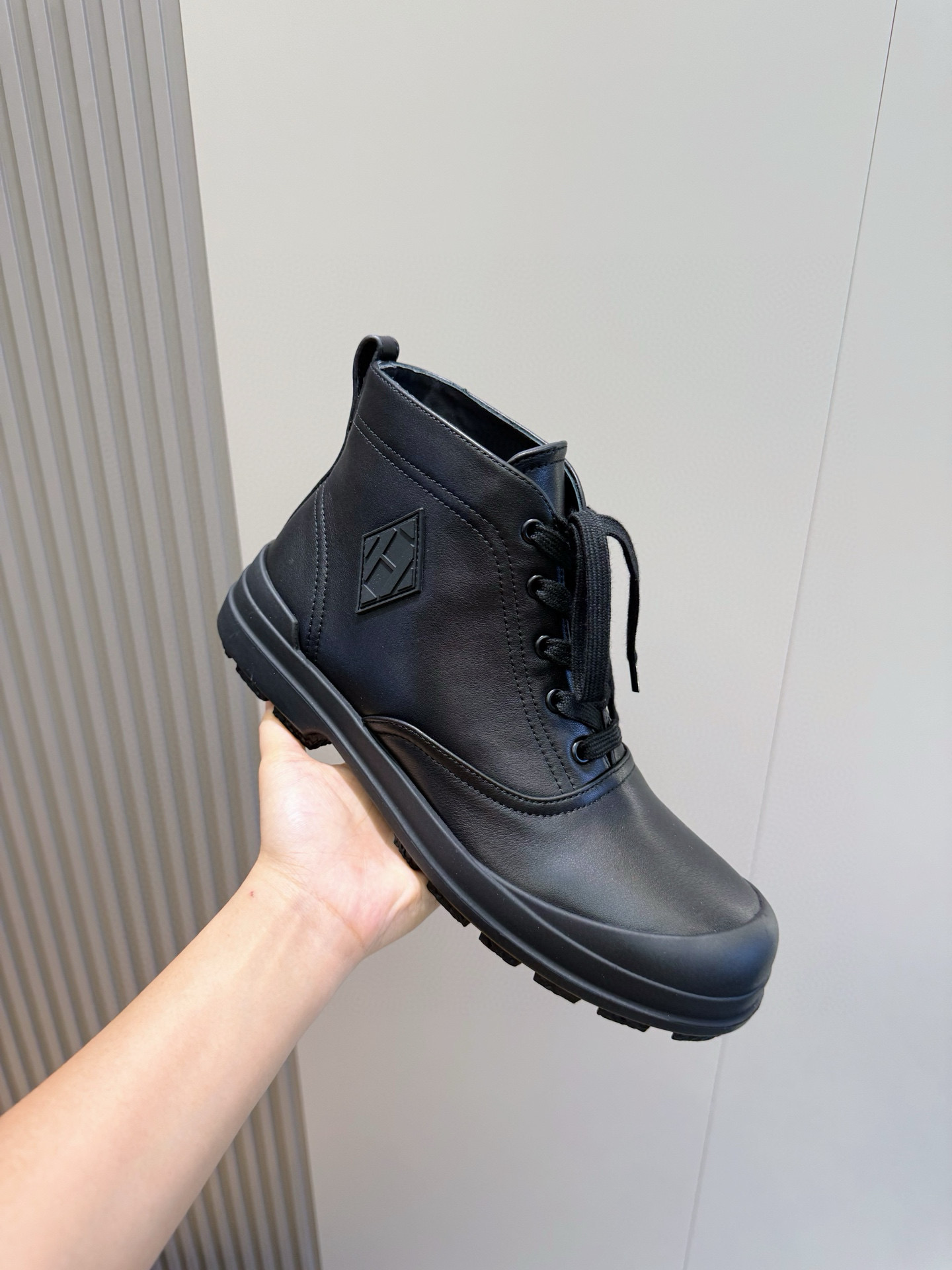 Hermes Leather Shoes Cow Leather Black M-l-s