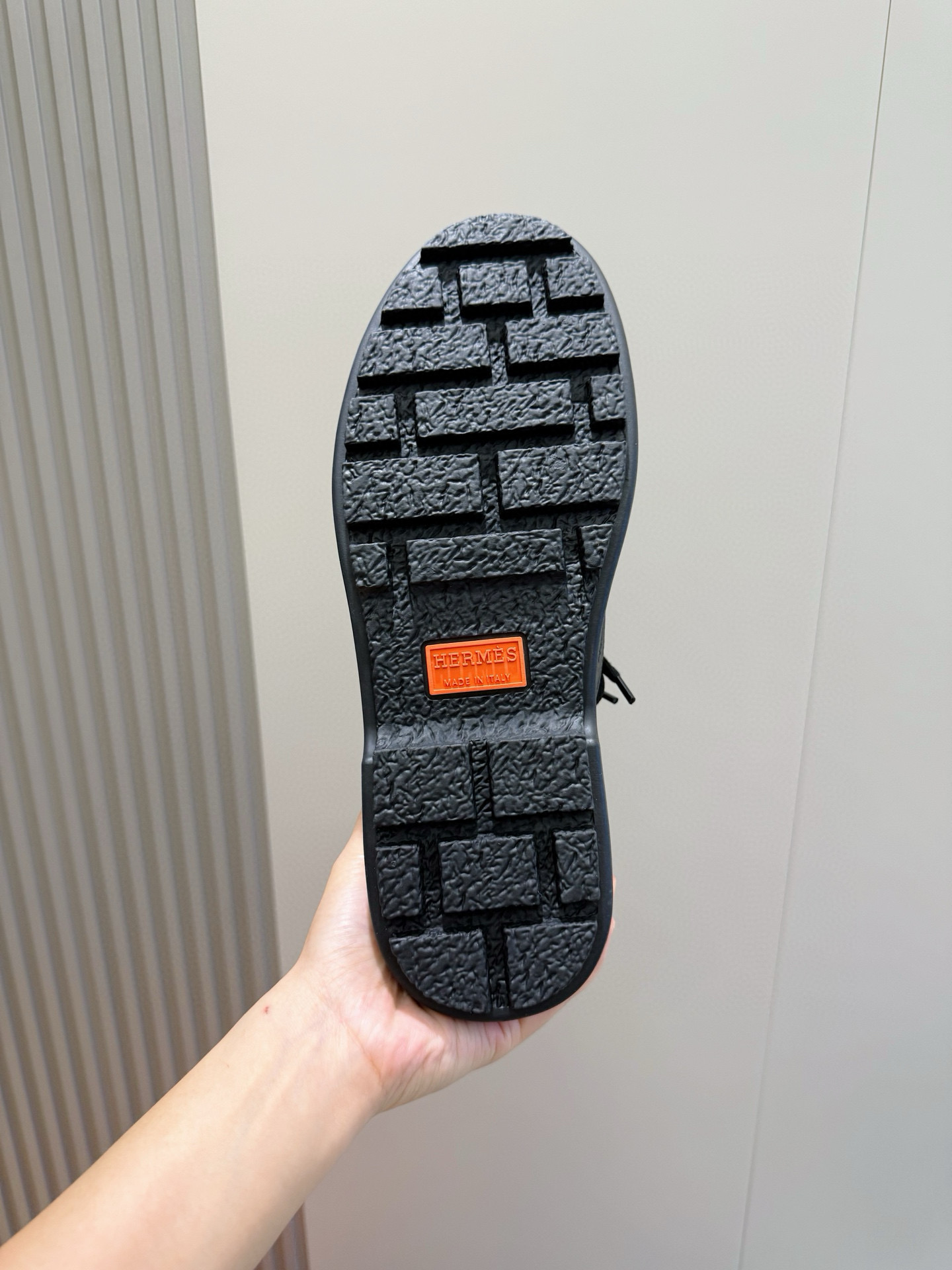 Hermes Leather Shoes Cow Leather Black M-l-s