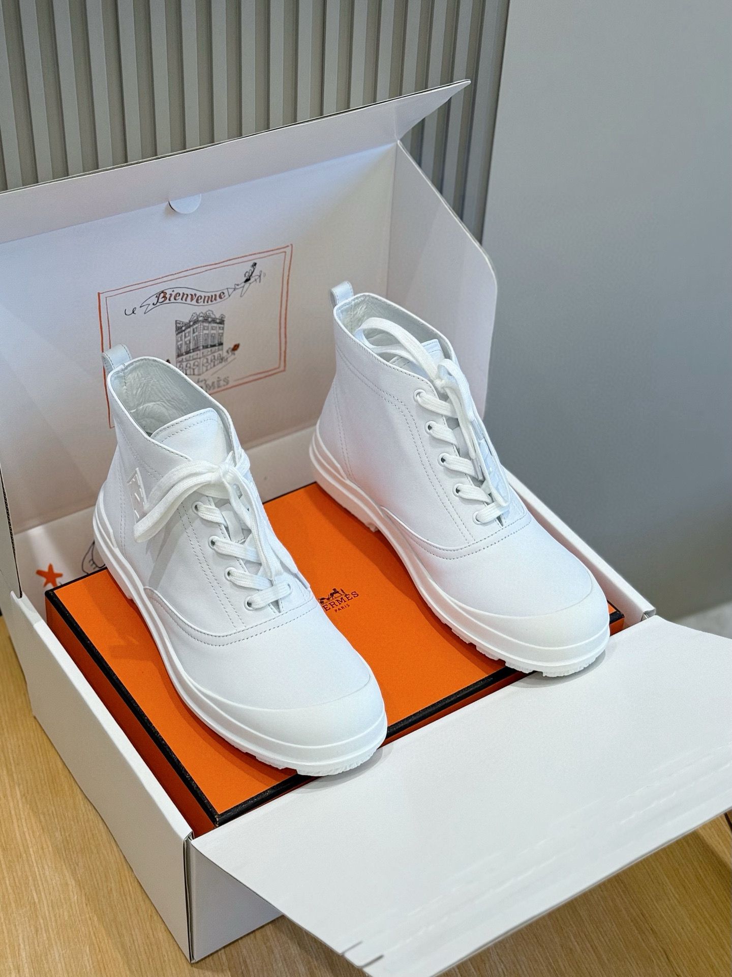 Hermes Leather Shoes Cow Leather Black M-l-s