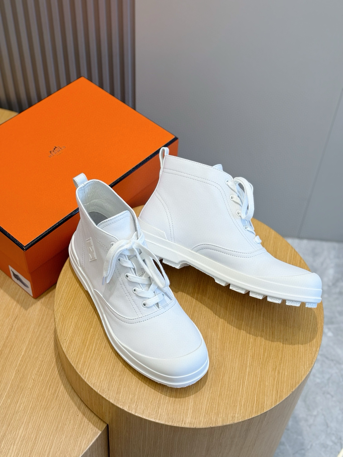 Hermes Leather Shoes Cow Leather Black M-l-s