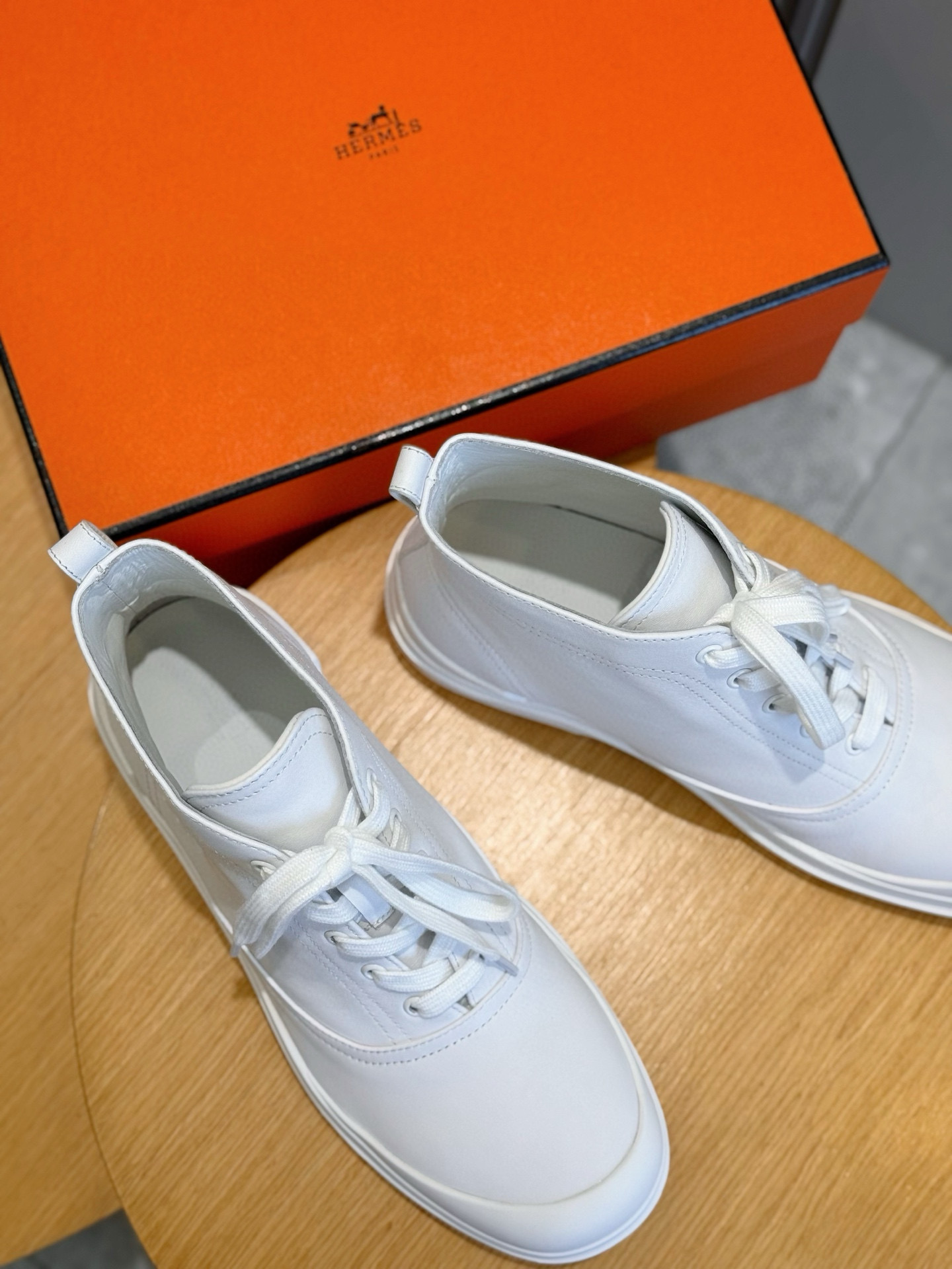 Hermes Leather Shoes Cow Leather Black M-l-s