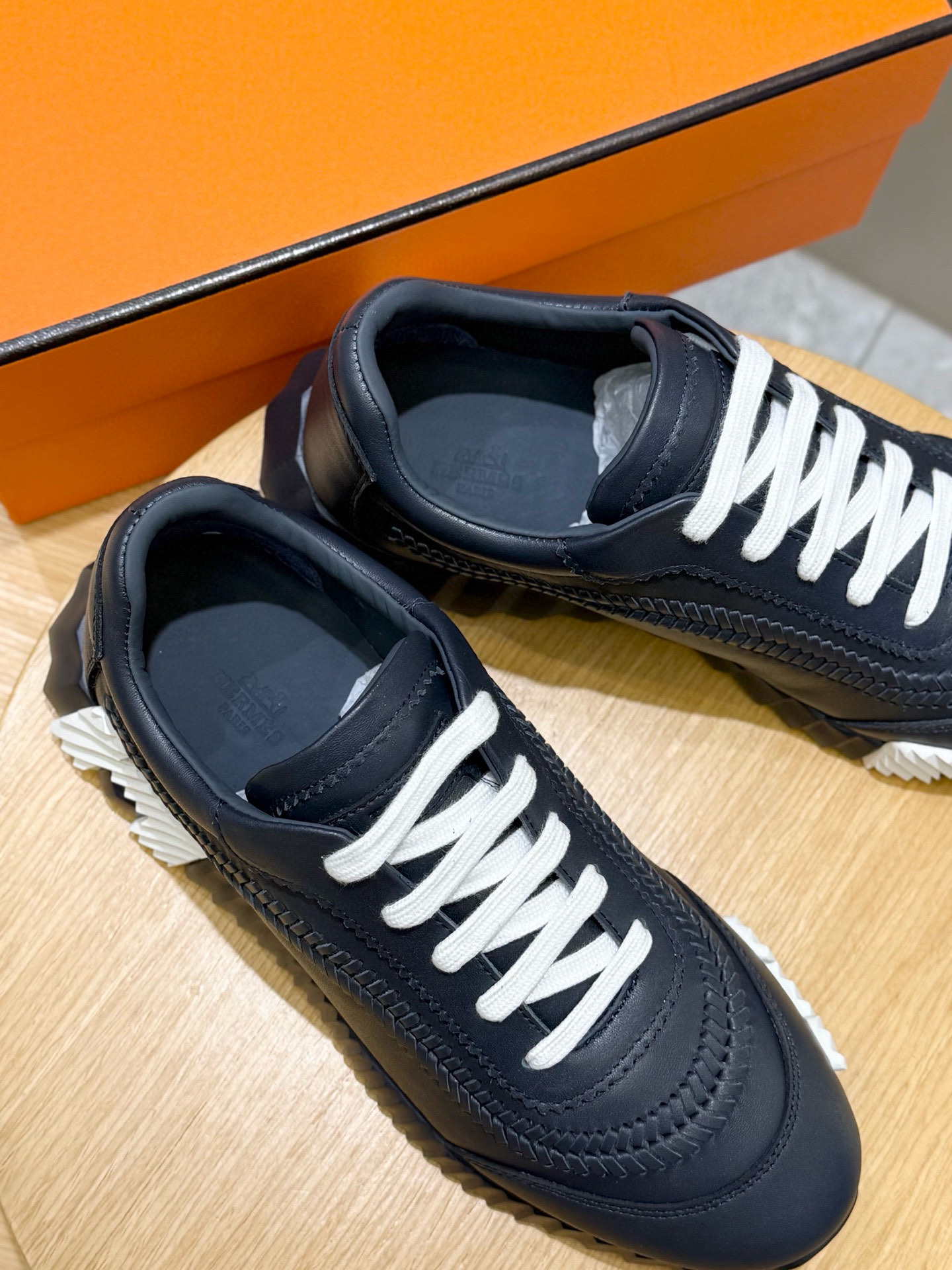 Dior Hermes Leather Shoes Cow Leather S