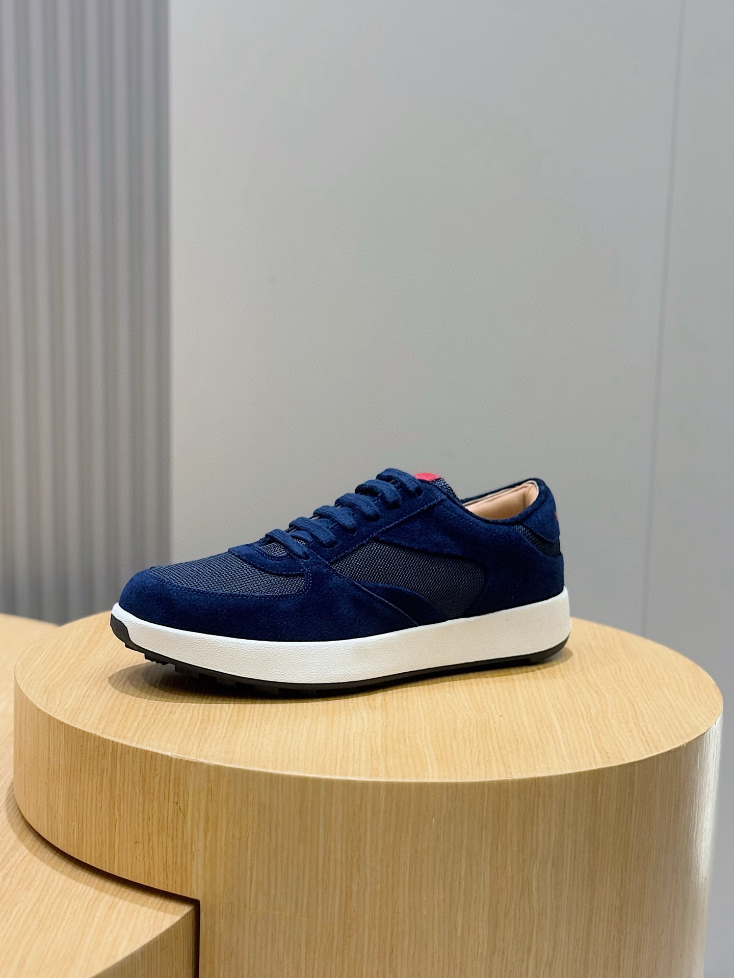 Male Sneakers Red Breathable S