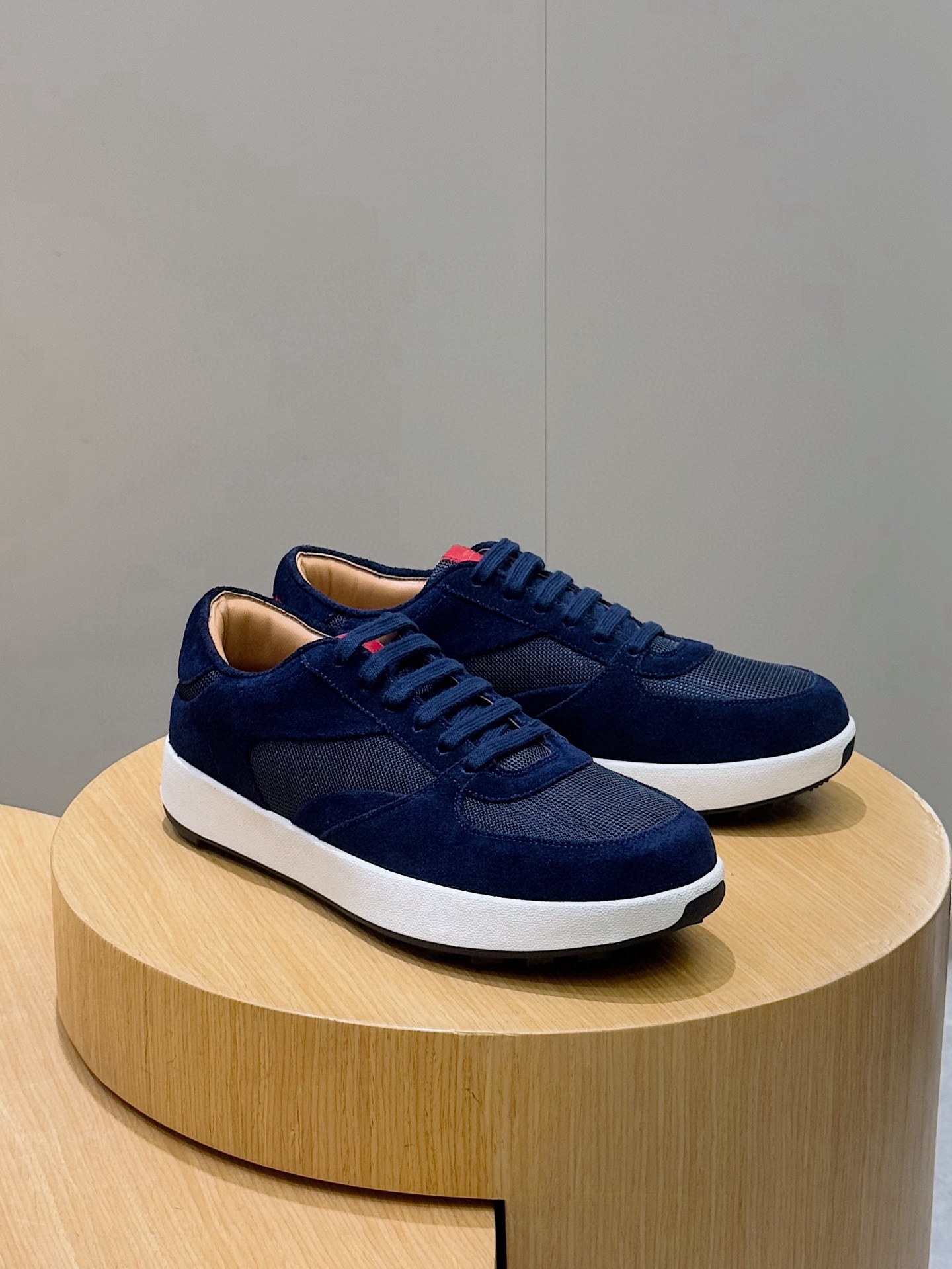 Male Sneakers Red Breathable S