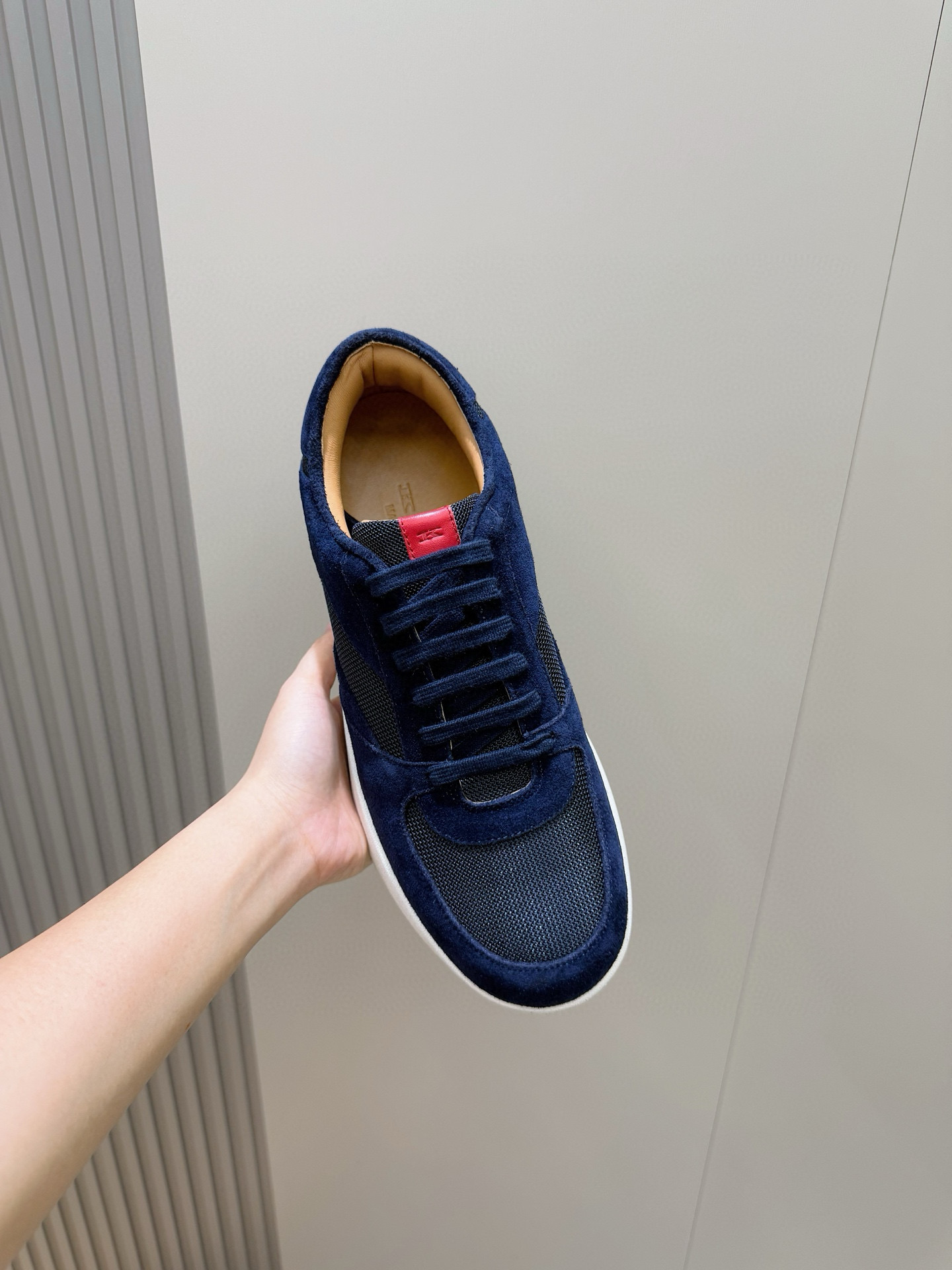 Male Sneakers Red Breathable S