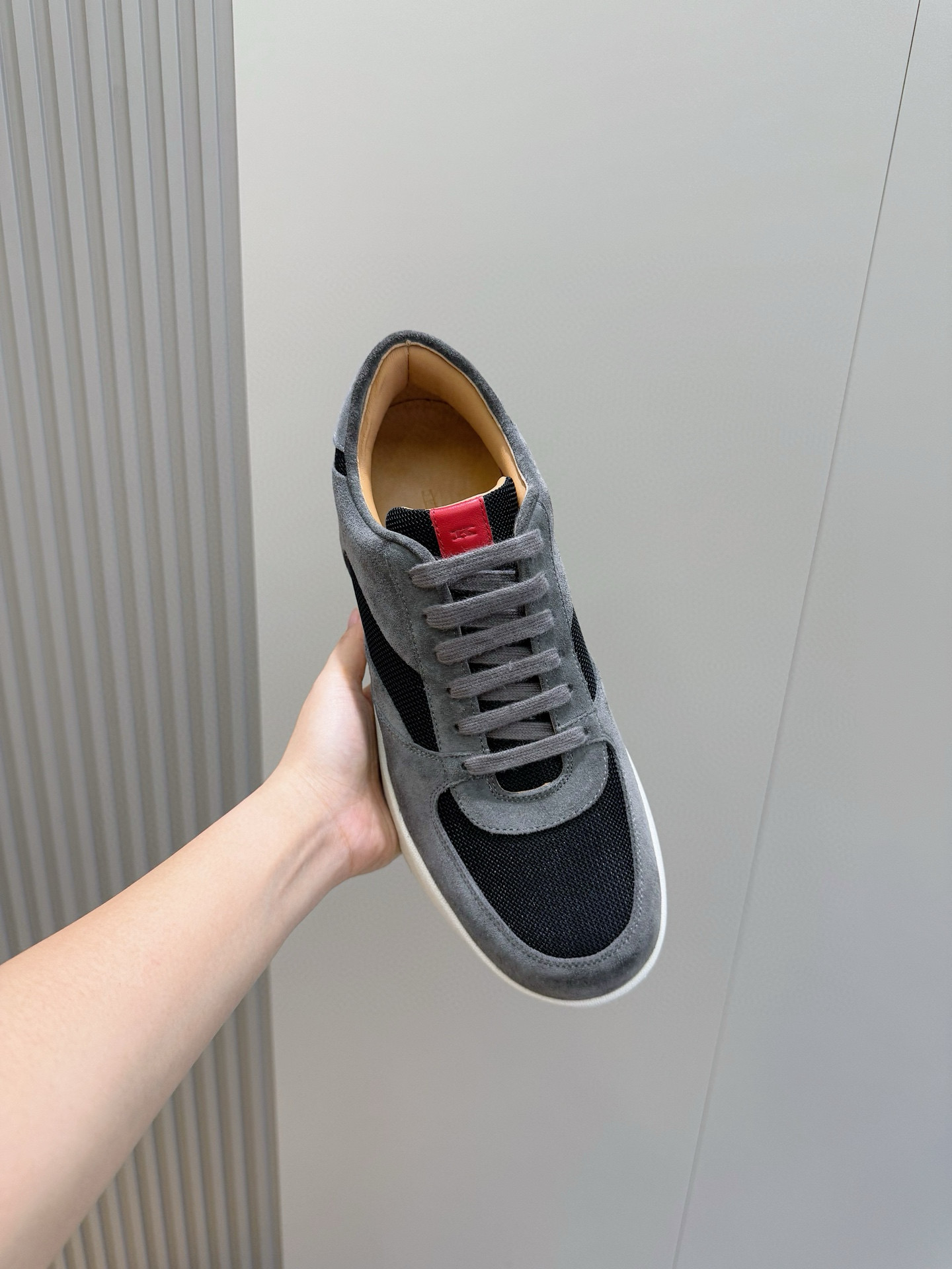 Male Sneakers Red Breathable S