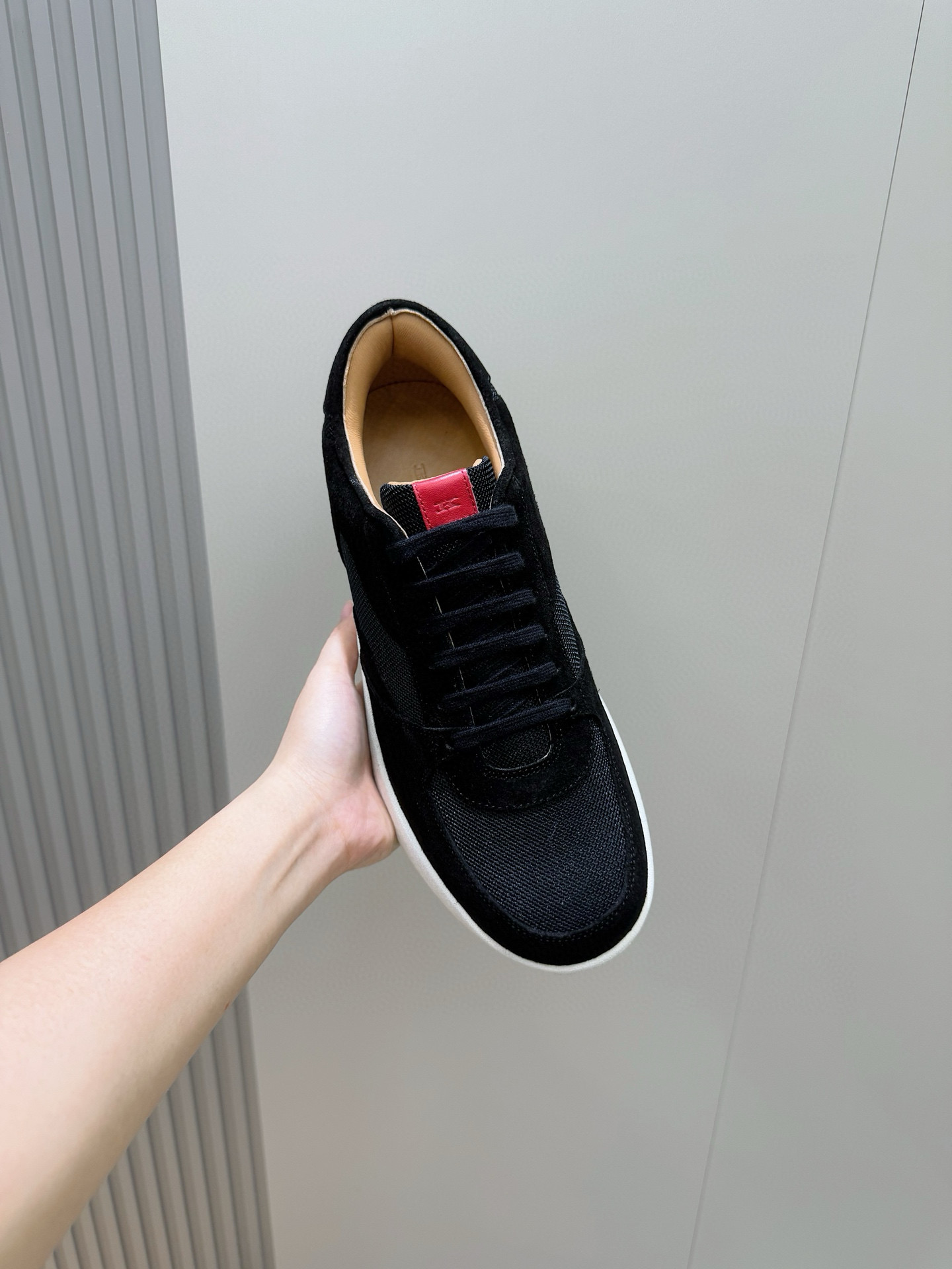 Male Sneakers Red Breathable S