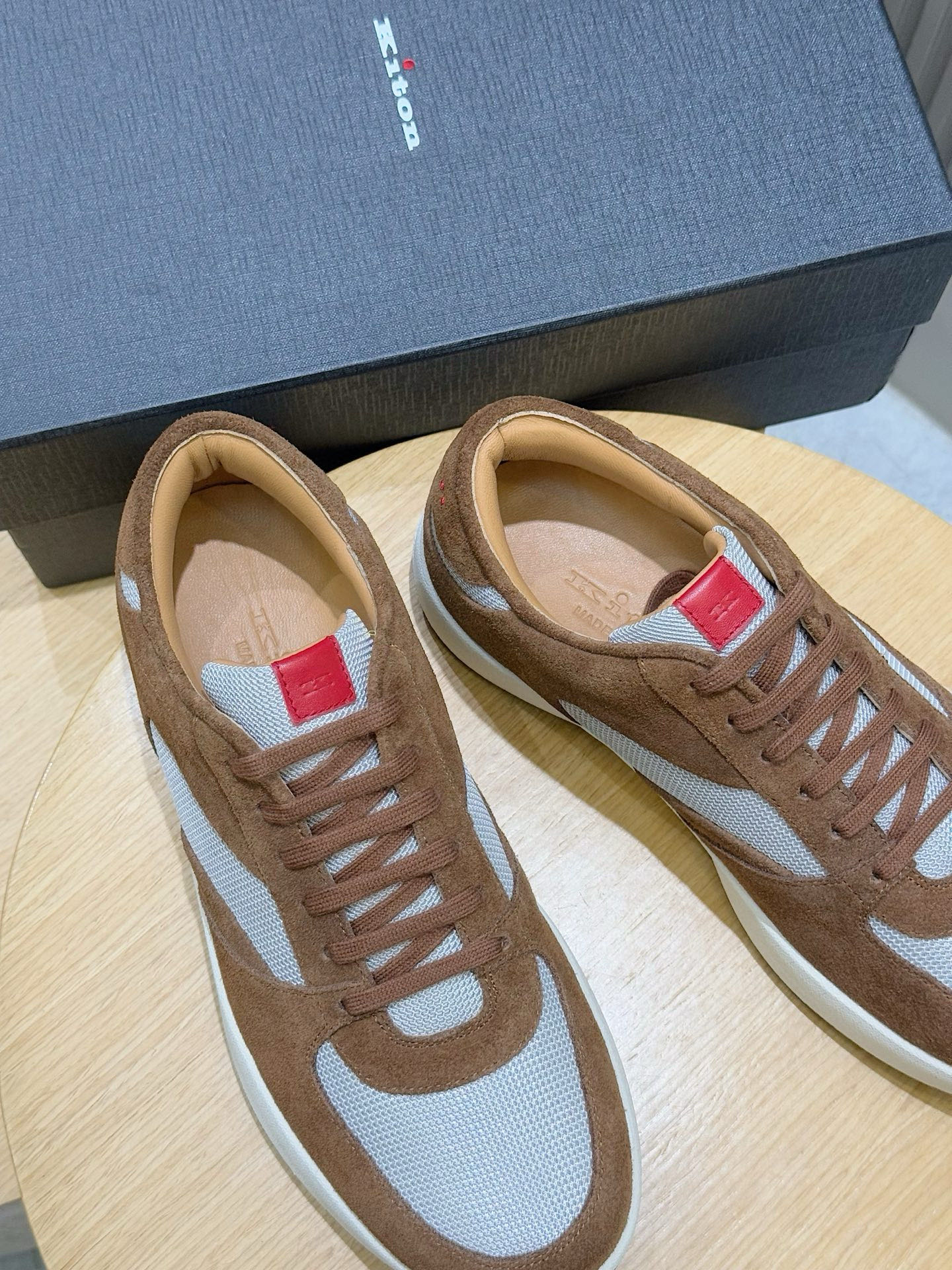 Male Sneakers Red Breathable S