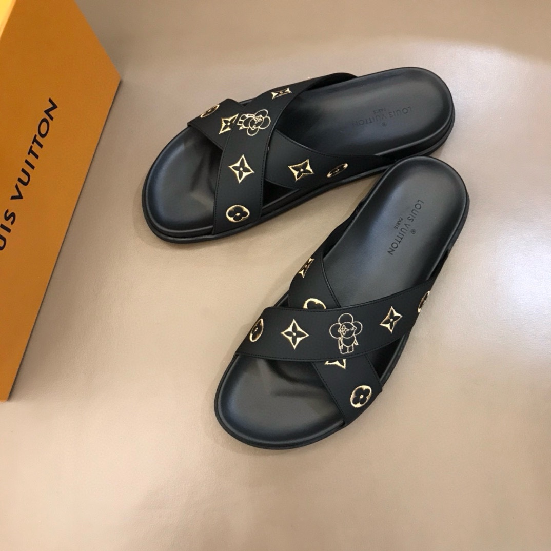 Louis Vuitton Male Slippers L-s