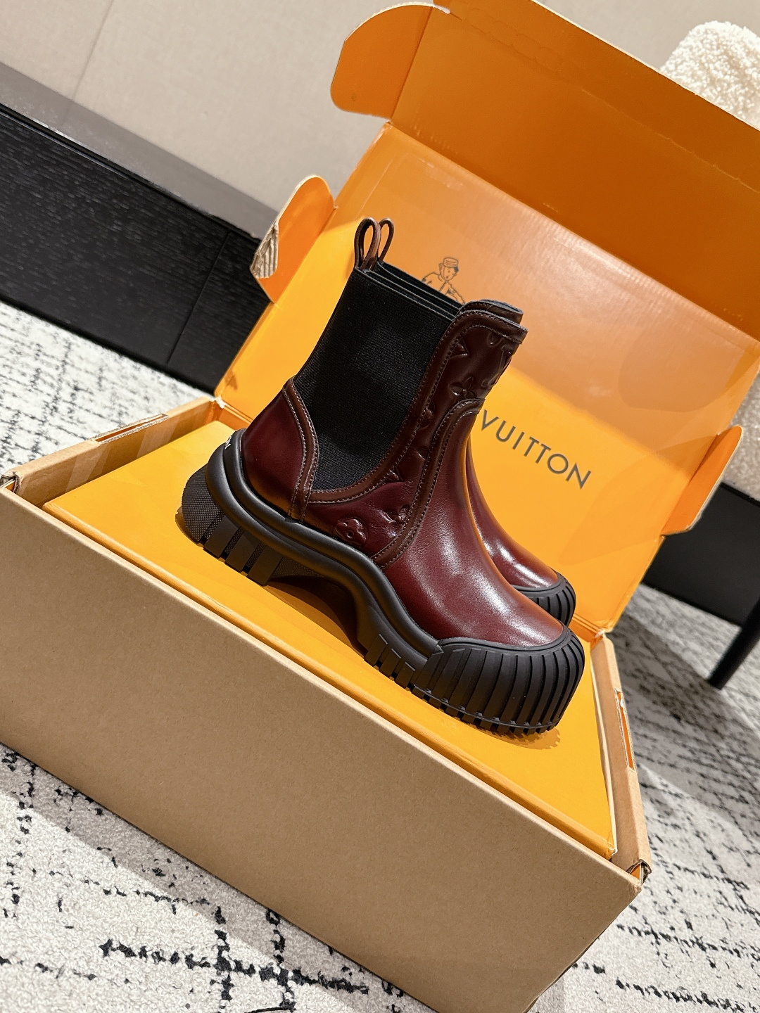 Louis Vuitton Boots Cow Leather L-s