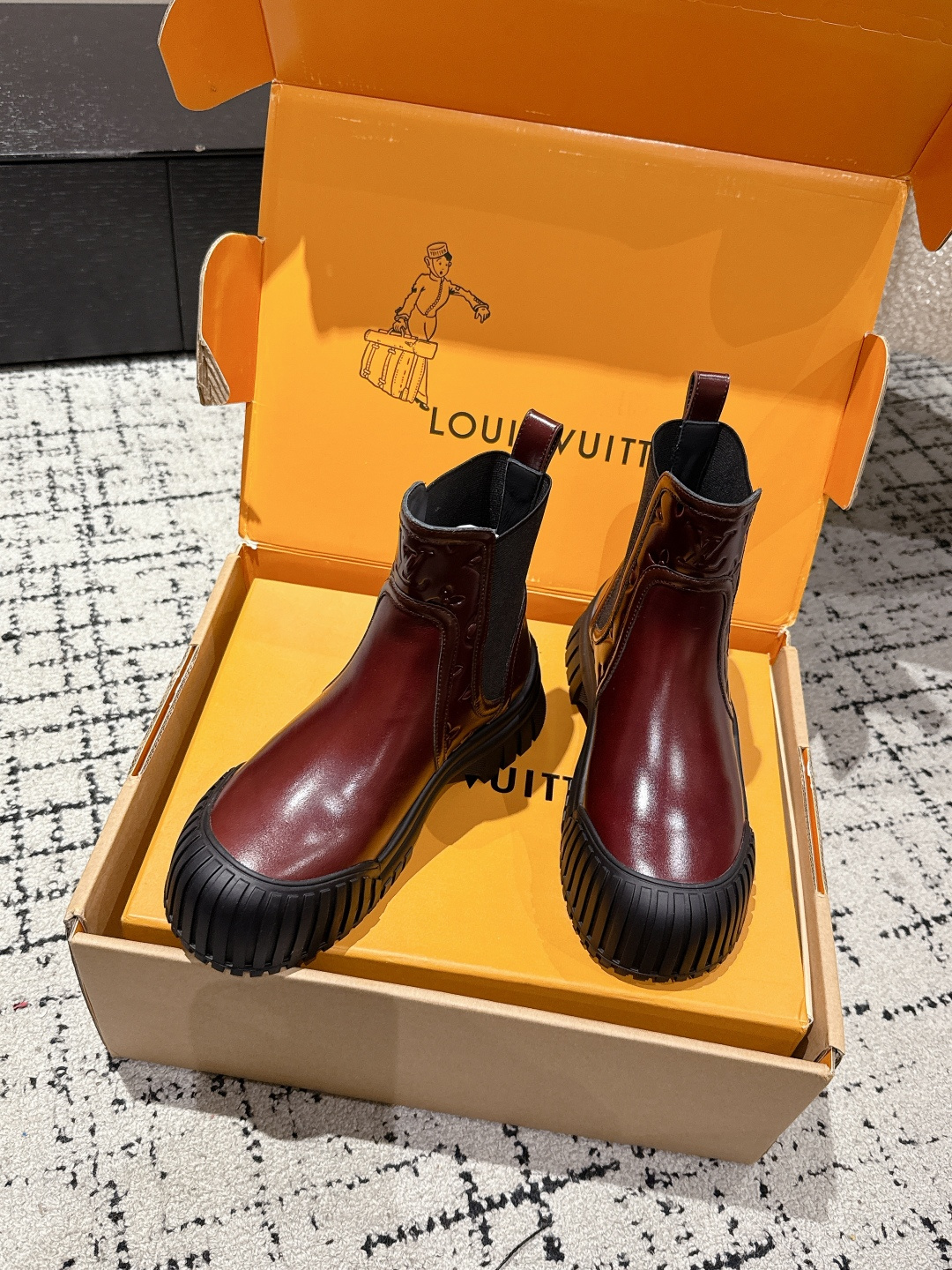 Louis Vuitton Boots Cow Leather L-s