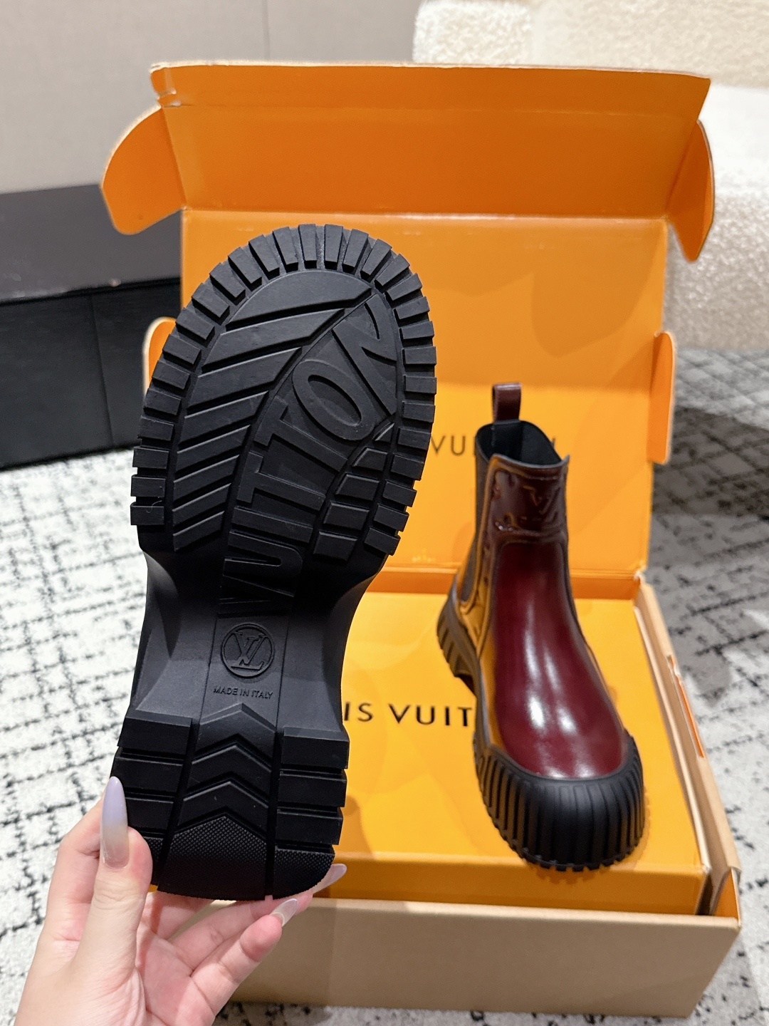 Louis Vuitton Boots Cow Leather L-s