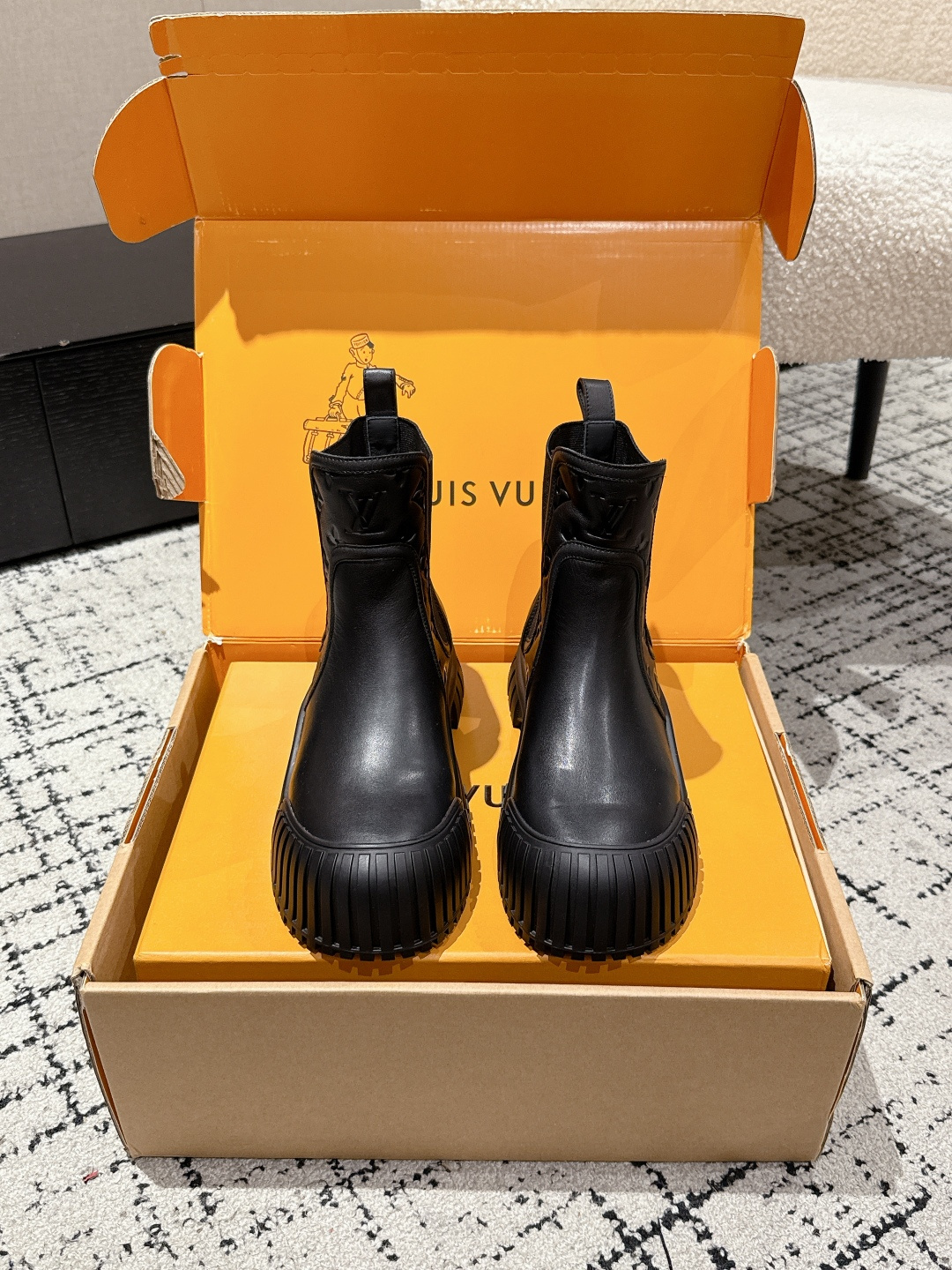 Louis Vuitton Boots Cow Leather L-s