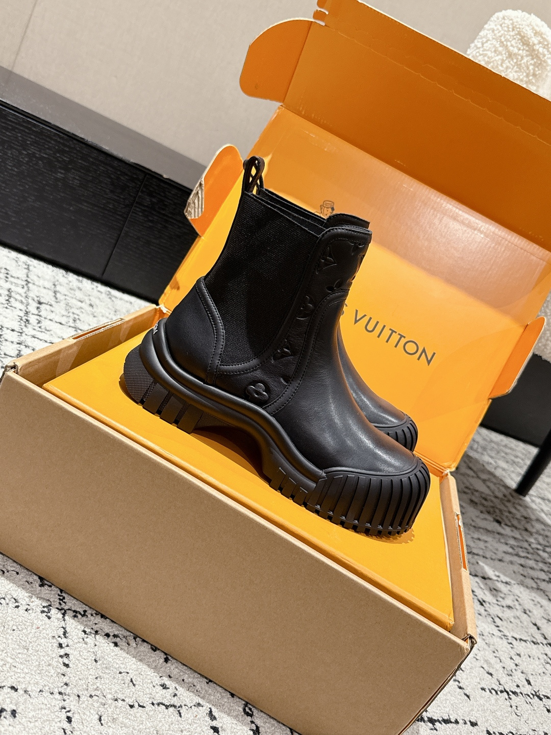 Louis Vuitton Boots Cow Leather L-s