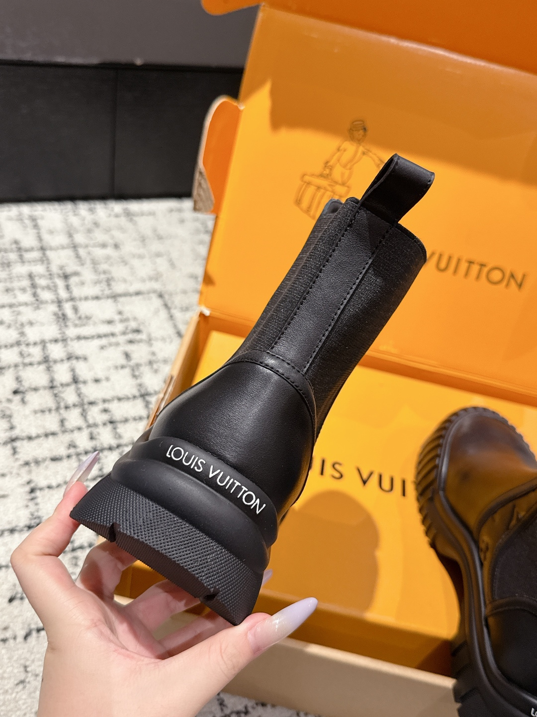 Louis Vuitton Boots Cow Leather L-s