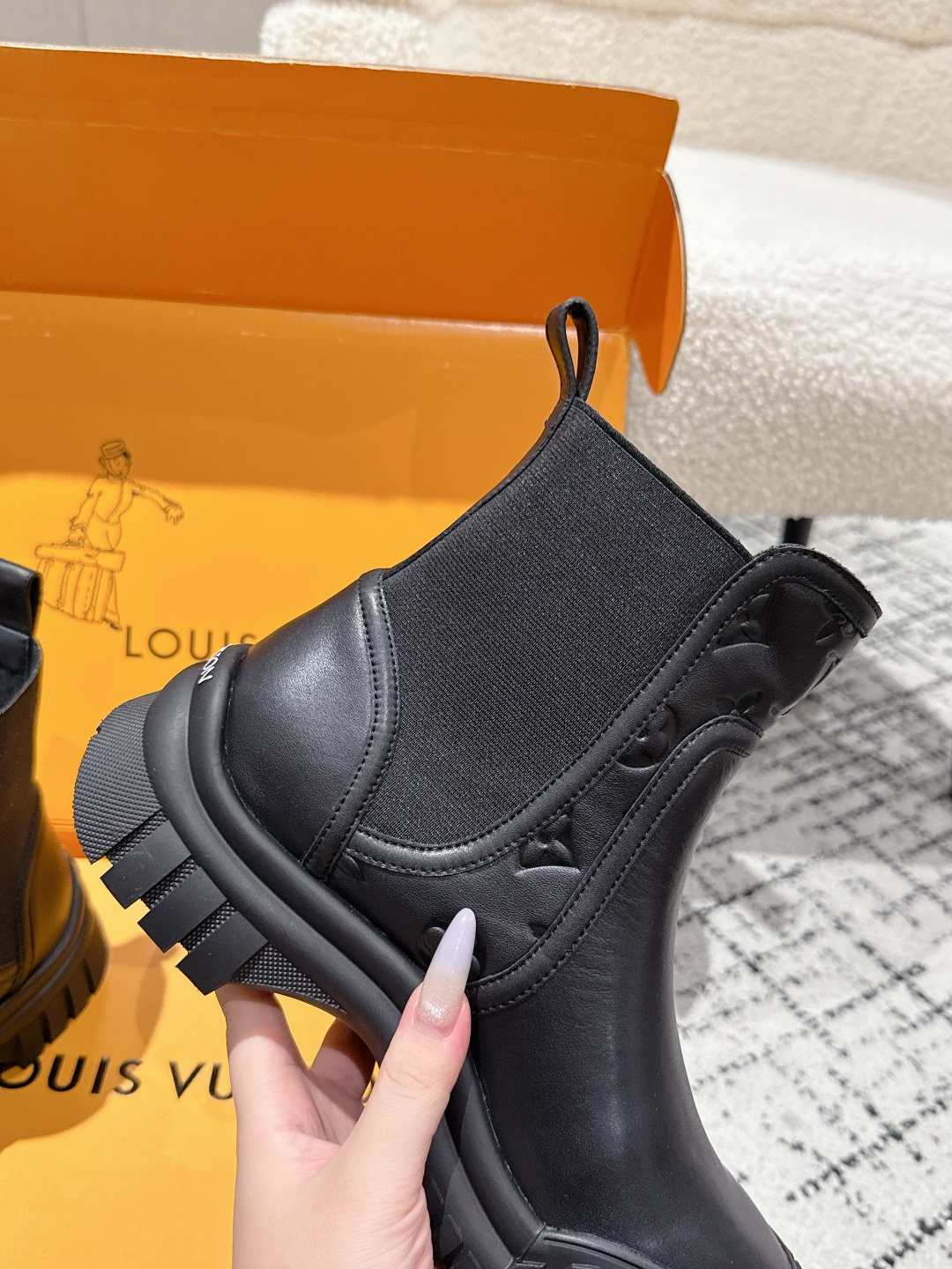 Louis Vuitton Boots Cow Leather L-s