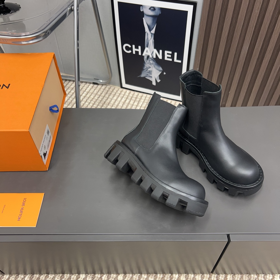 Male Boots Cow Leather M-l-s