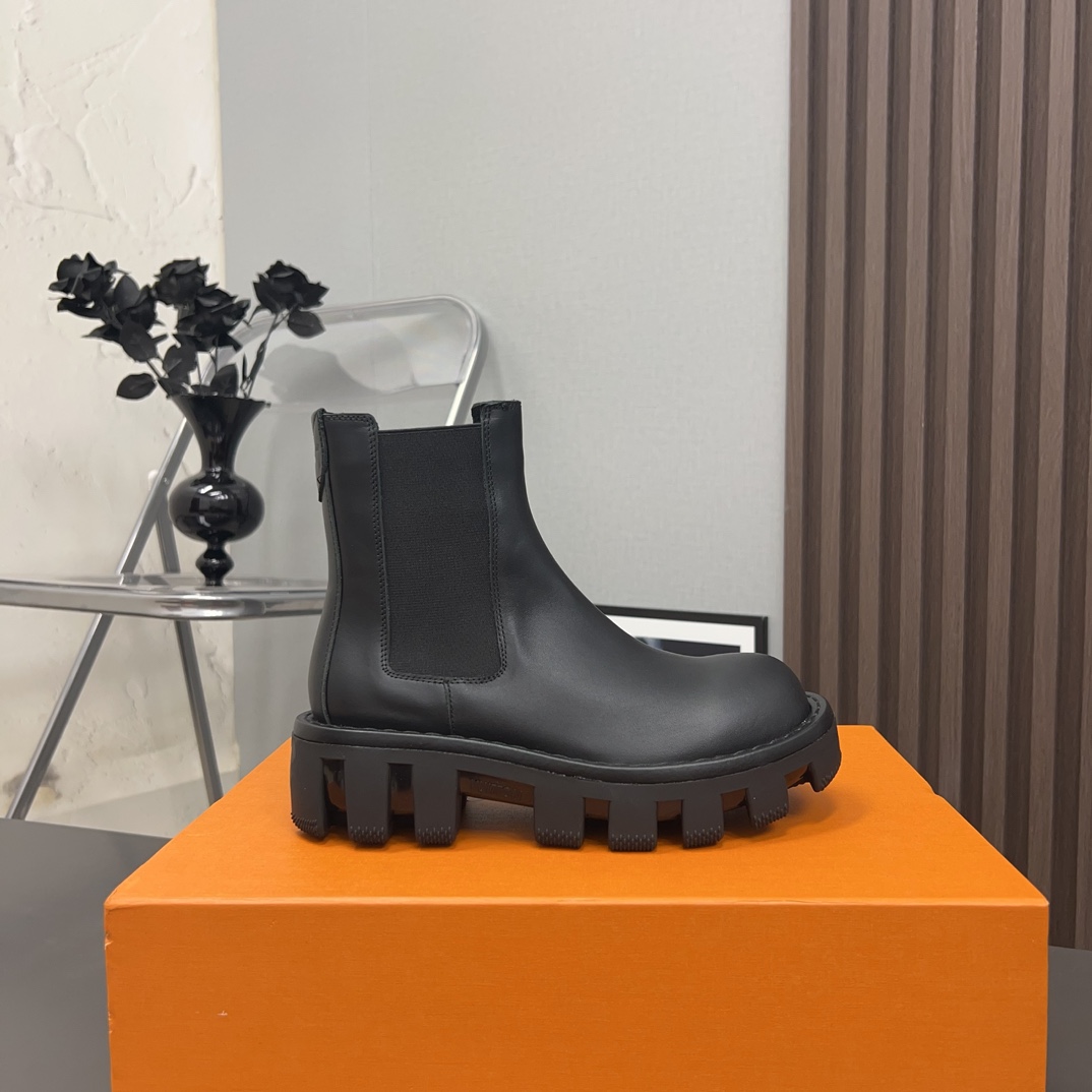 Male Boots Cow Leather M-l-s