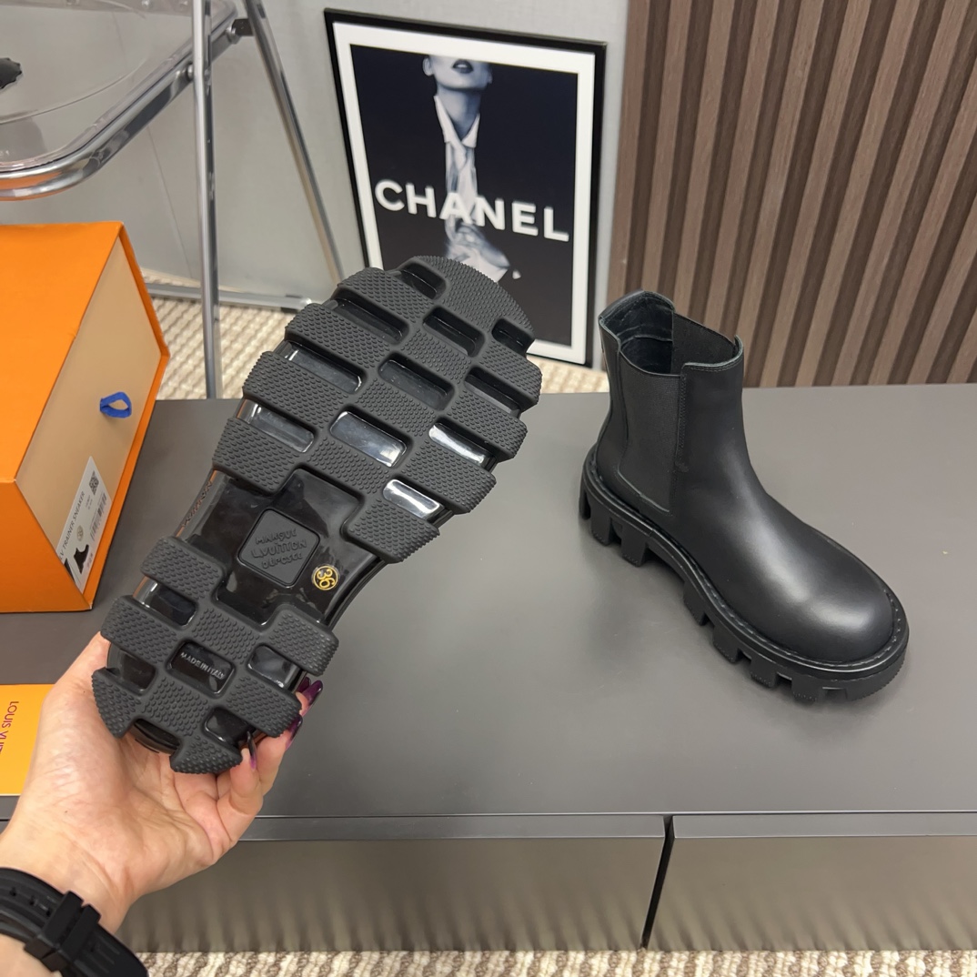 Male Boots Cow Leather M-l-s