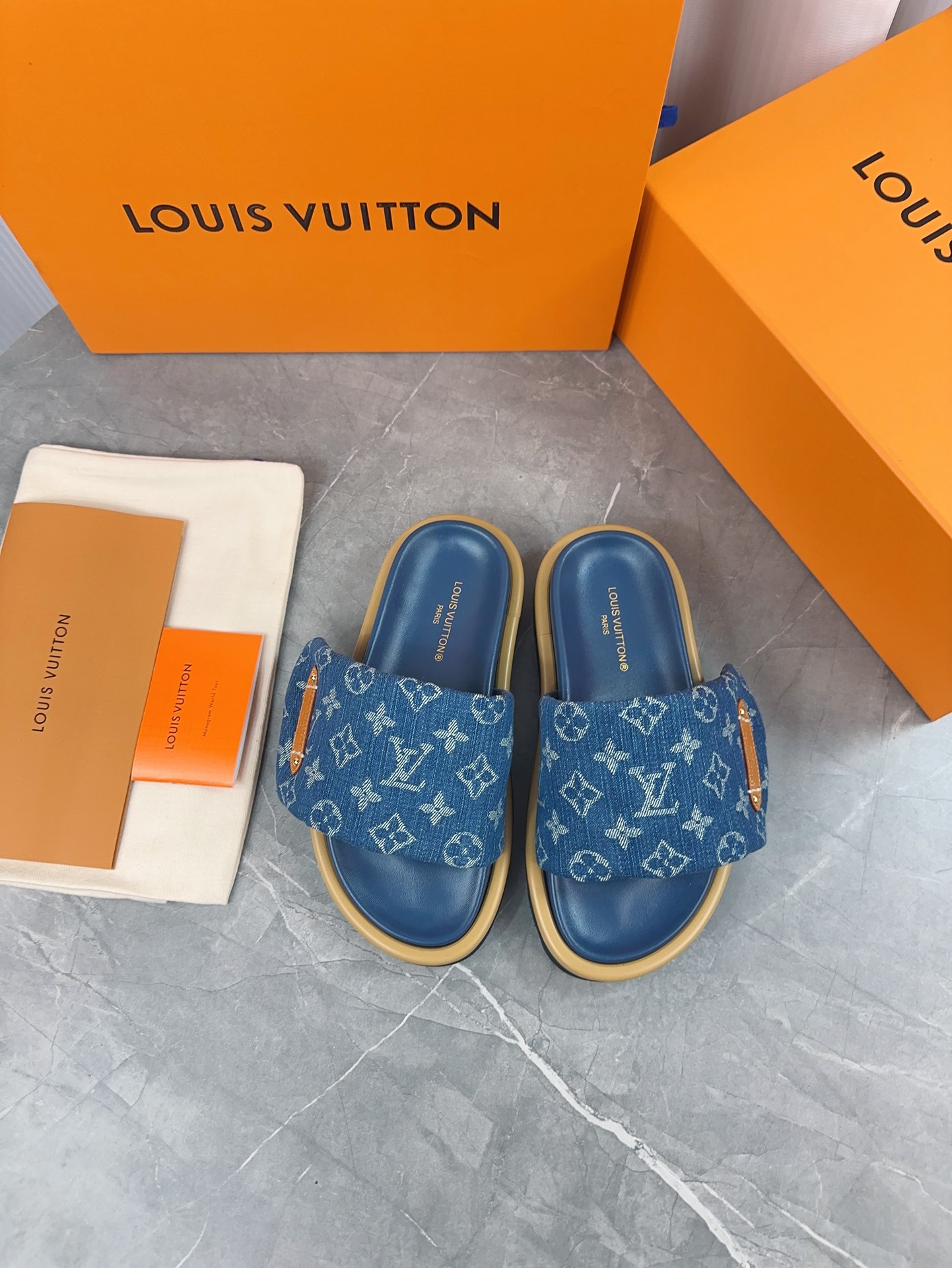 Louis Vuitton Sandals Black M-l-s