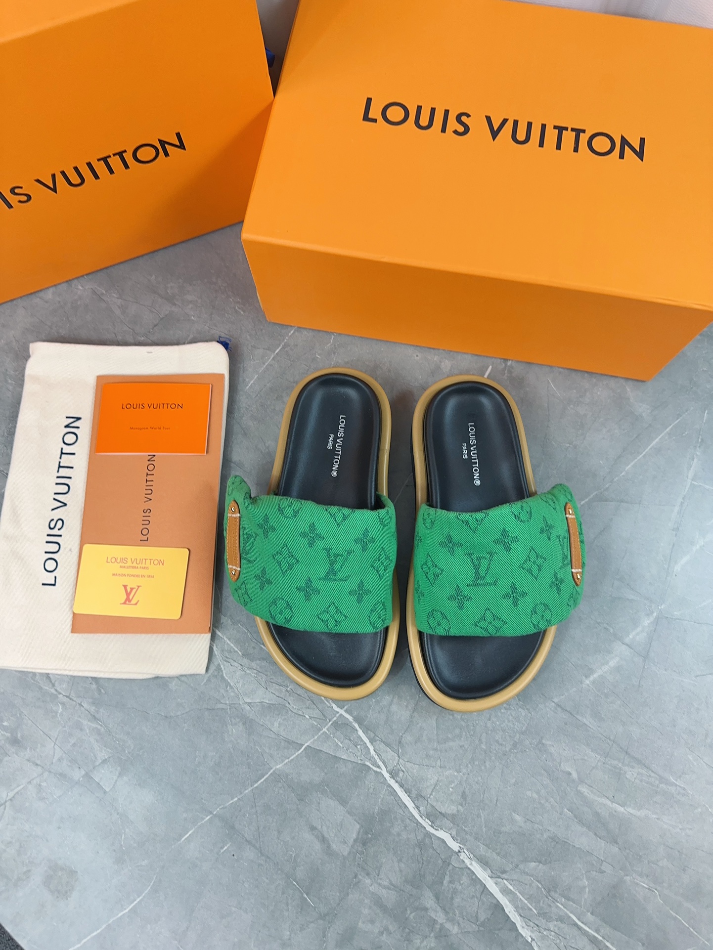Louis Vuitton Sandals Black M-l-s
