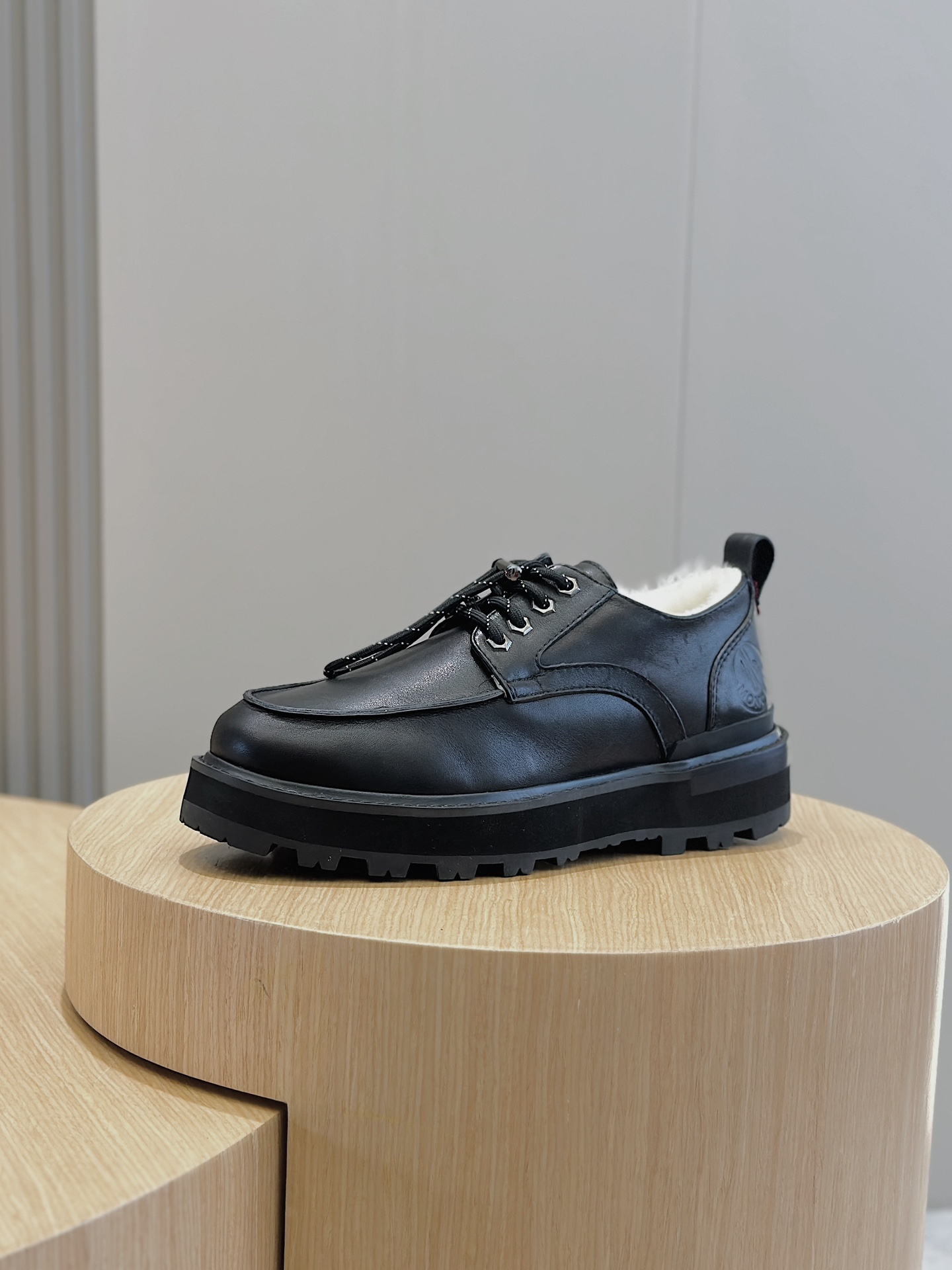 Moncler Male Leather Shoes Cow Leather M-l-s