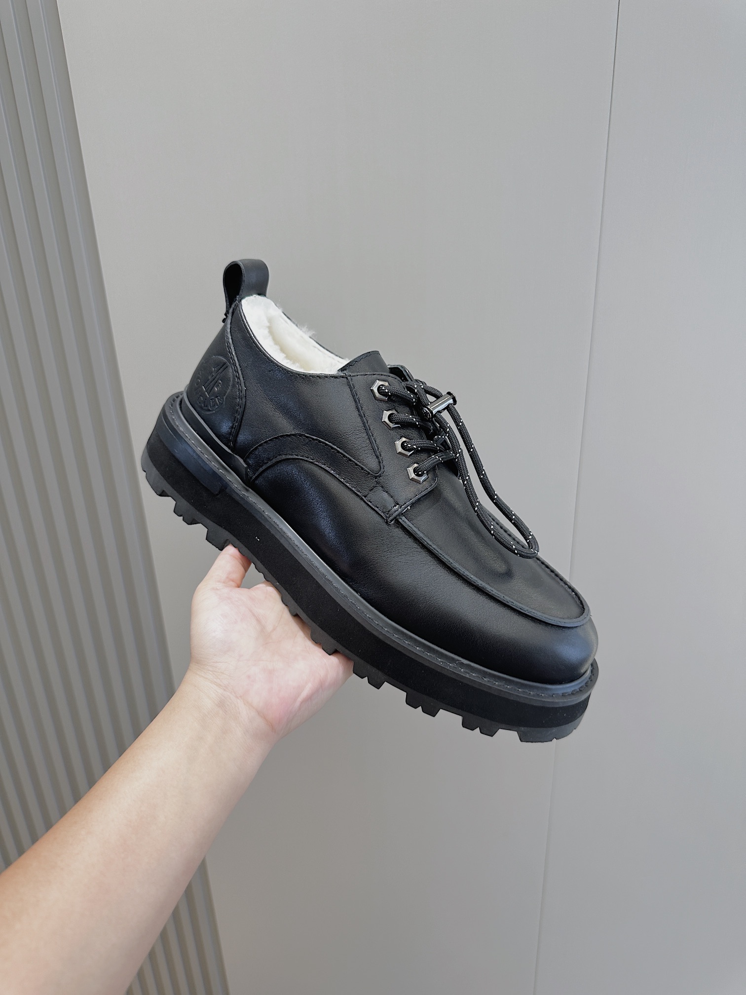 Moncler Male Leather Shoes Cow Leather M-l-s