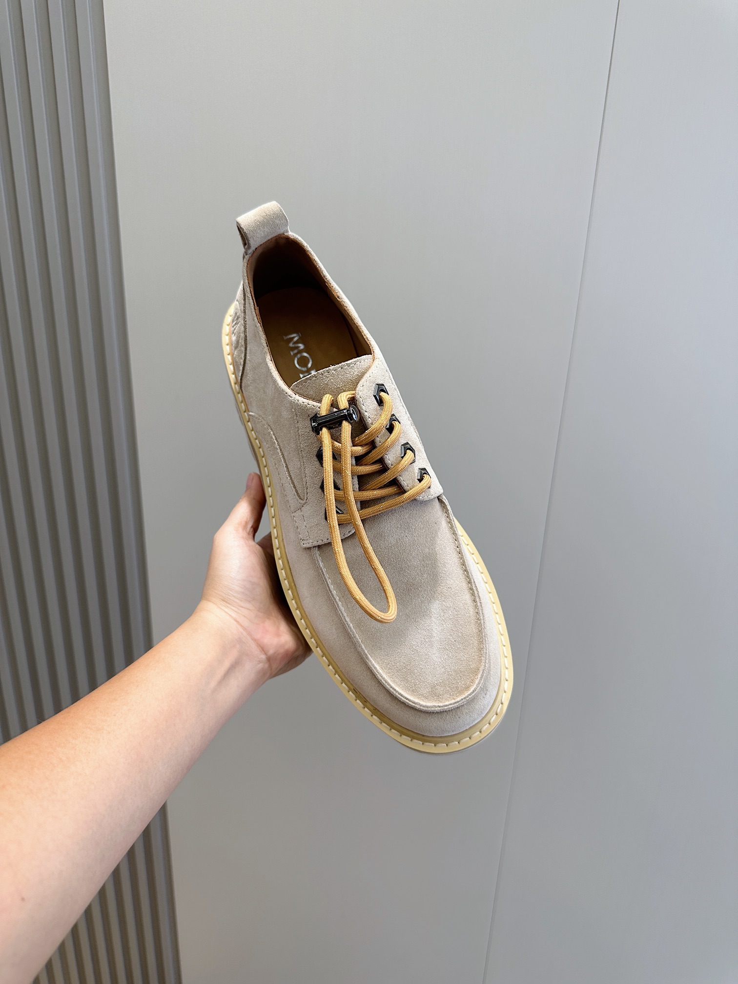 Moncler Male Leather Shoes Cow Leather M-l-s