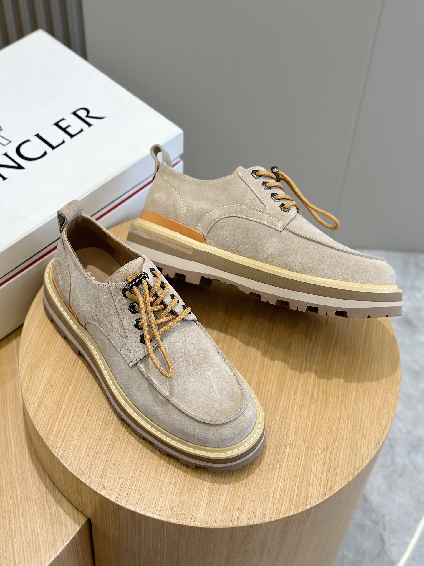 Moncler Male Leather Shoes Cow Leather M-l-s