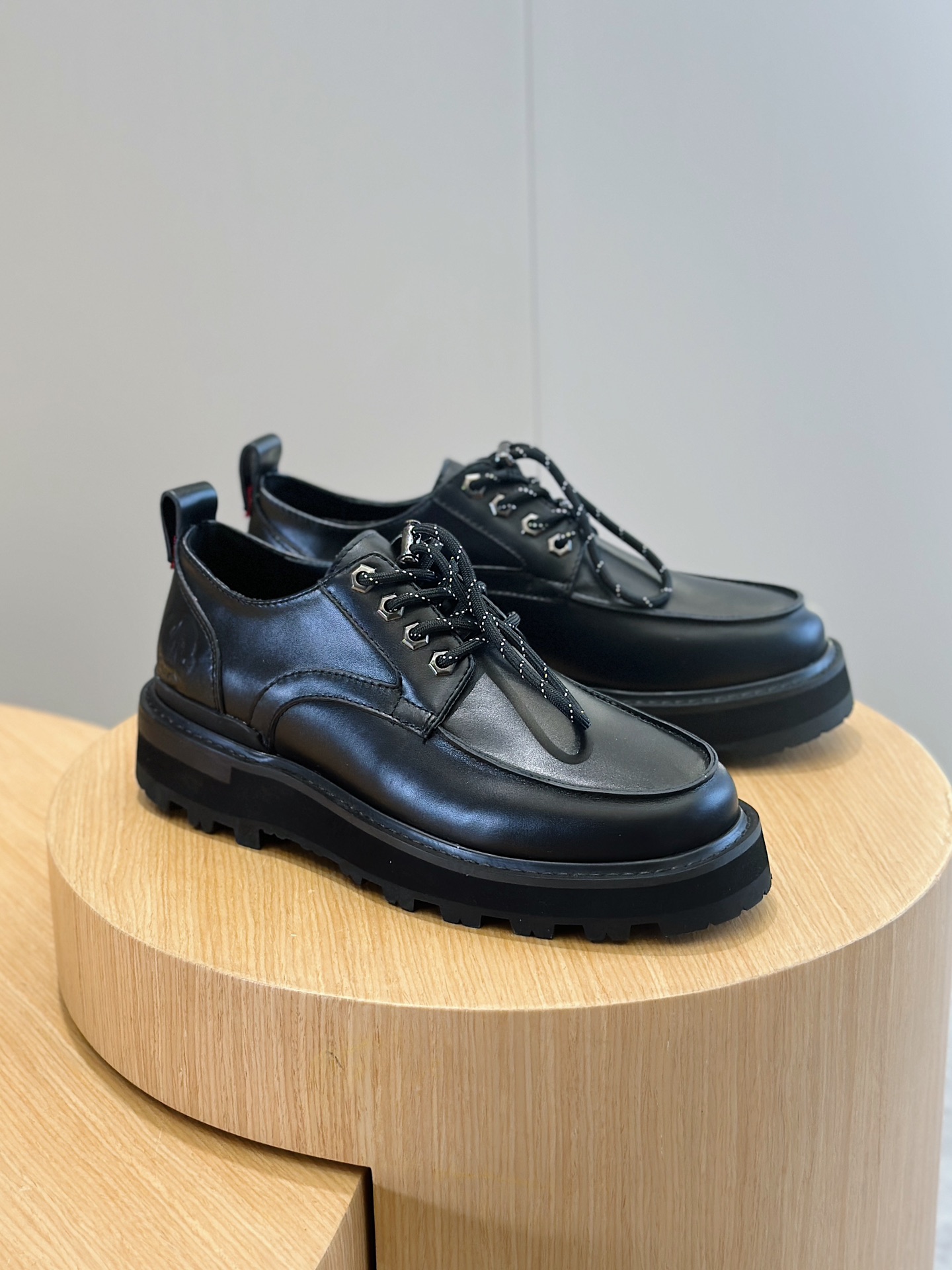 Moncler Male Leather Shoes Cow Leather M-l-s