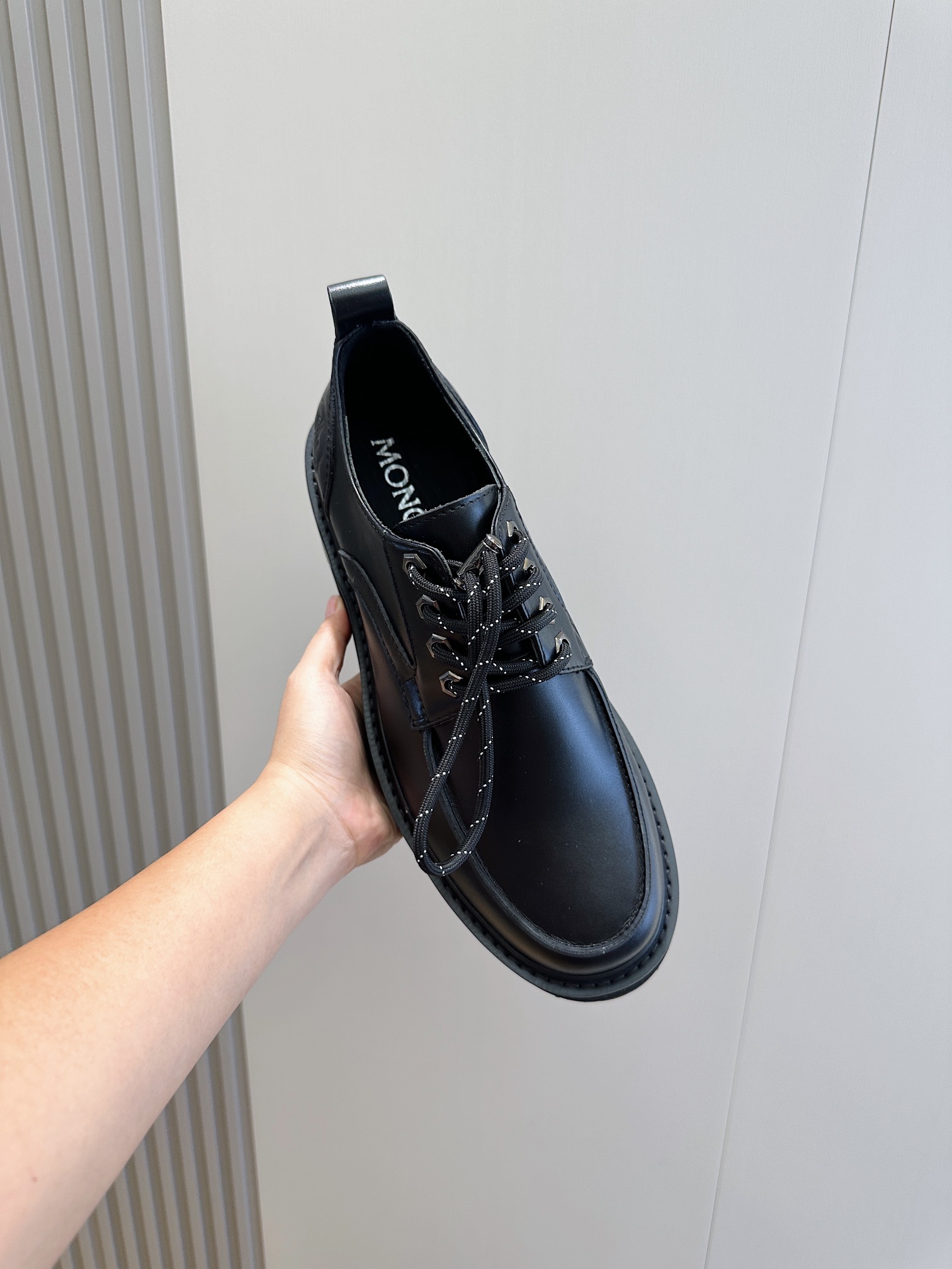 Moncler Male Leather Shoes Cow Leather M-l-s