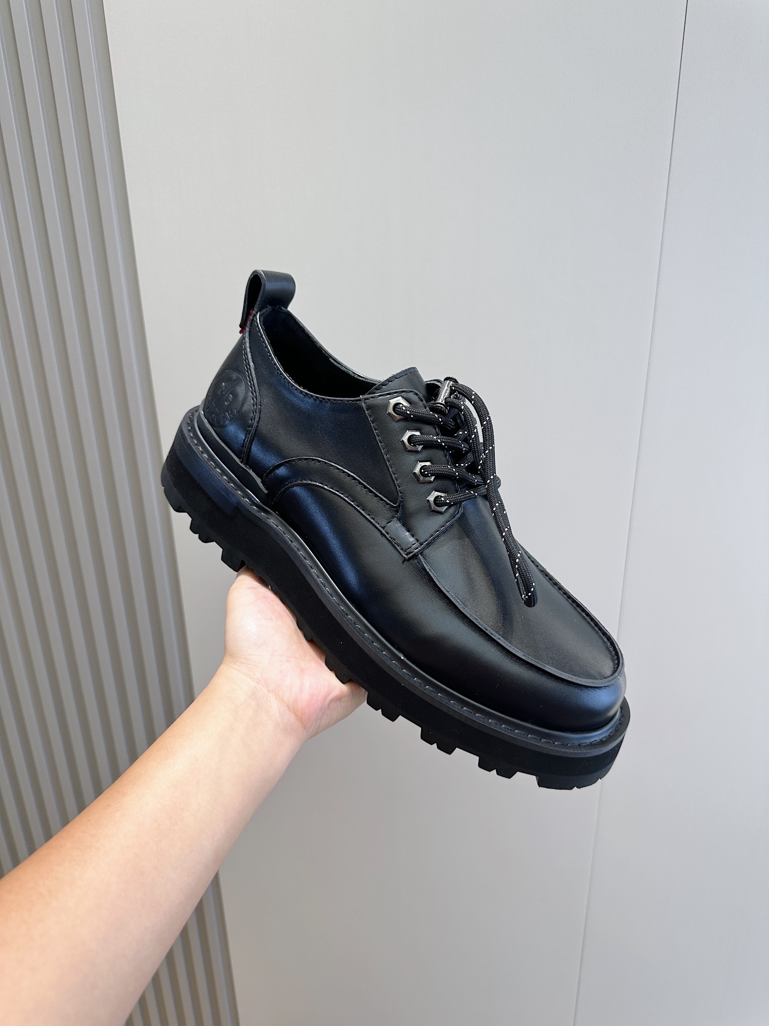 Moncler Male Leather Shoes Cow Leather M-l-s