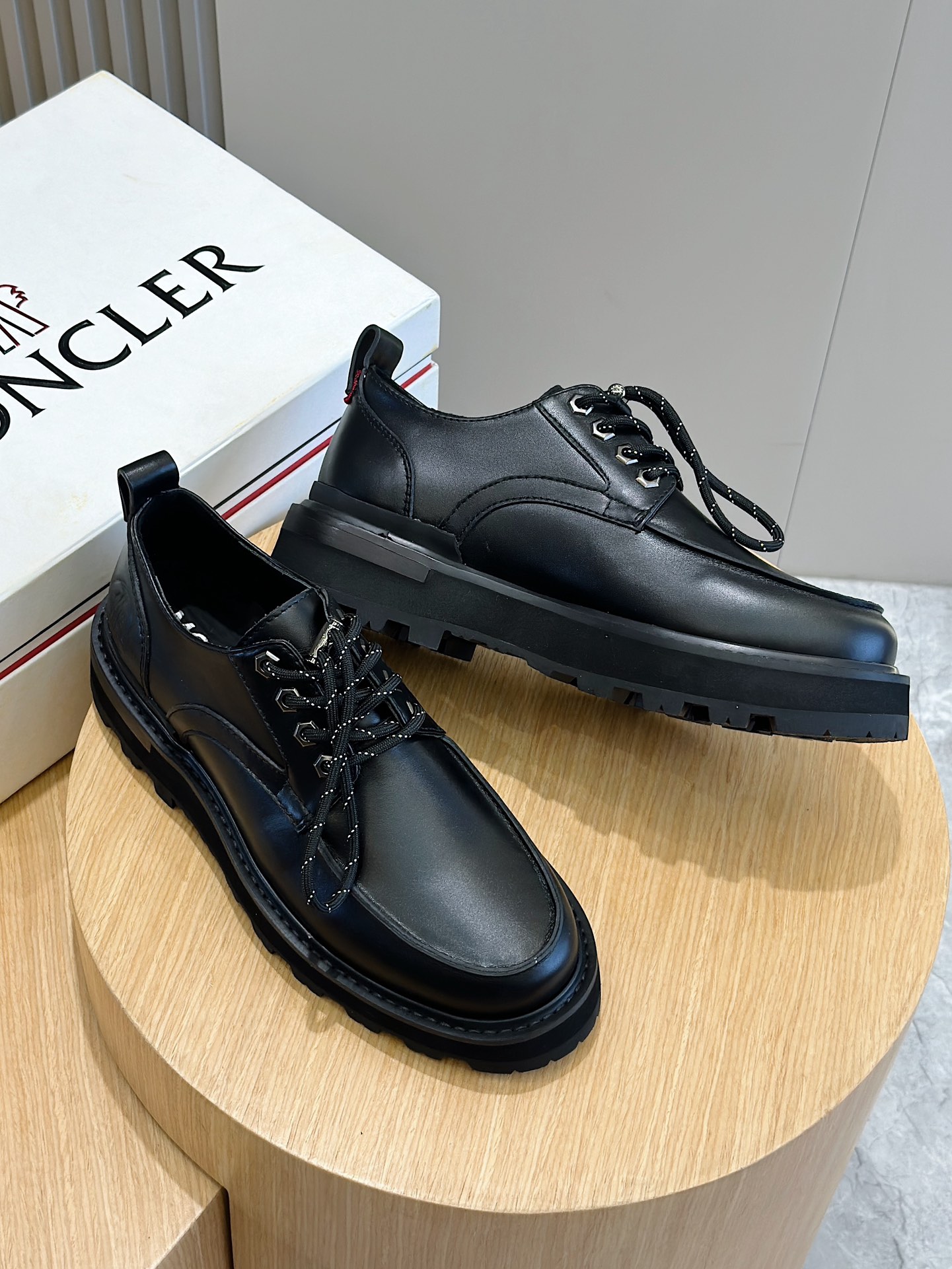 Moncler Male Leather Shoes Cow Leather M-l-s