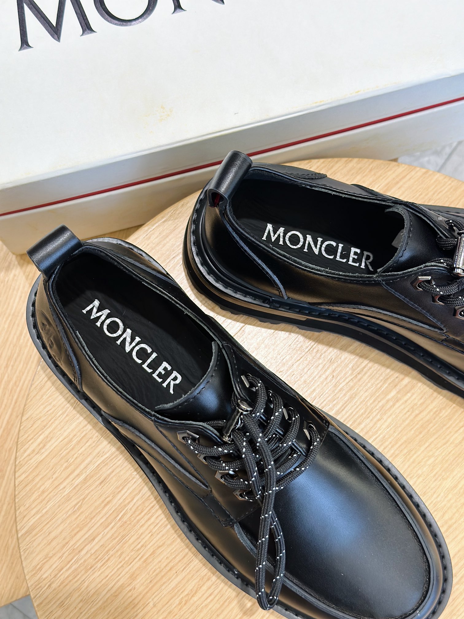Moncler Male Leather Shoes Cow Leather M-l-s
