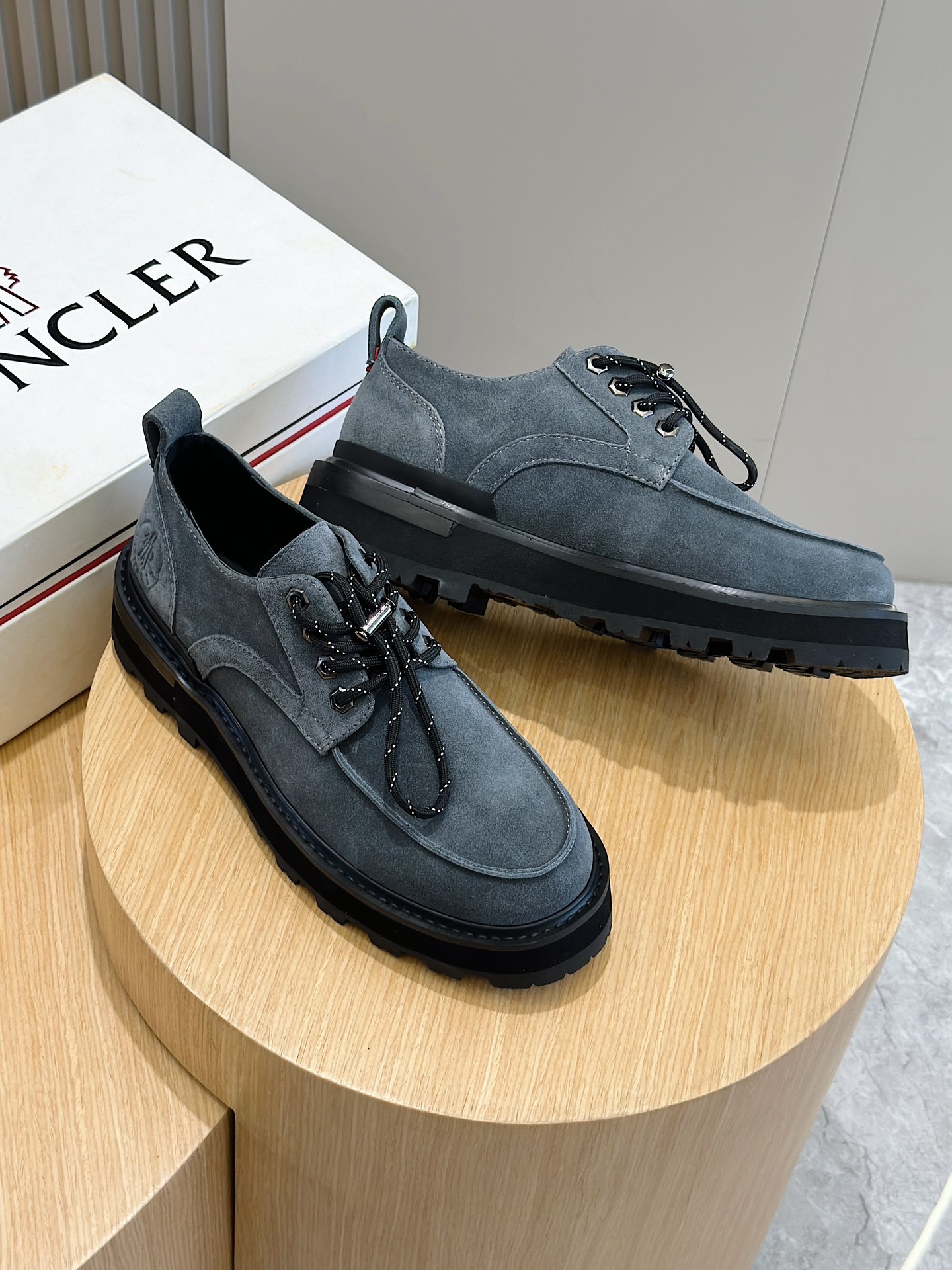Moncler Male Leather Shoes Cow Leather M-l-s