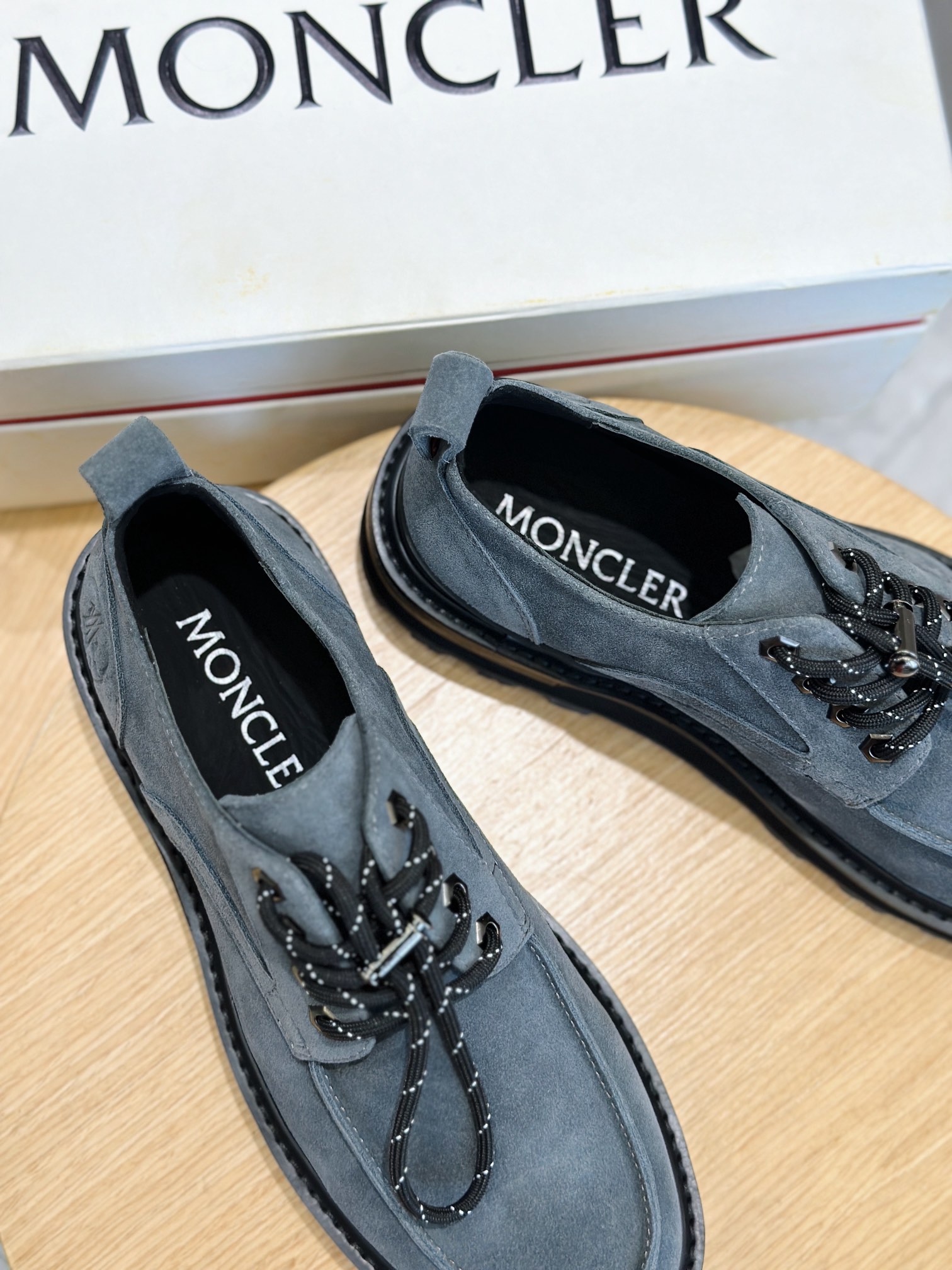 Moncler Male Leather Shoes Cow Leather M-l-s