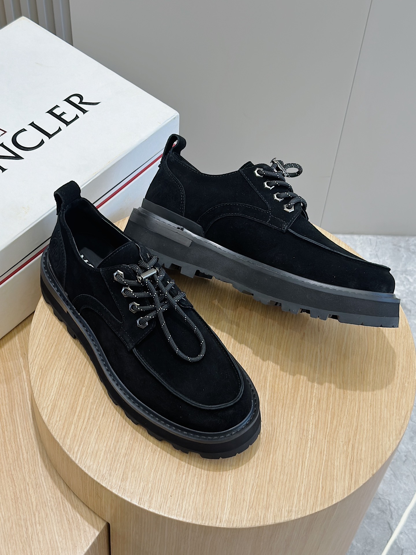 Moncler Male Leather Shoes Cow Leather M-l-s