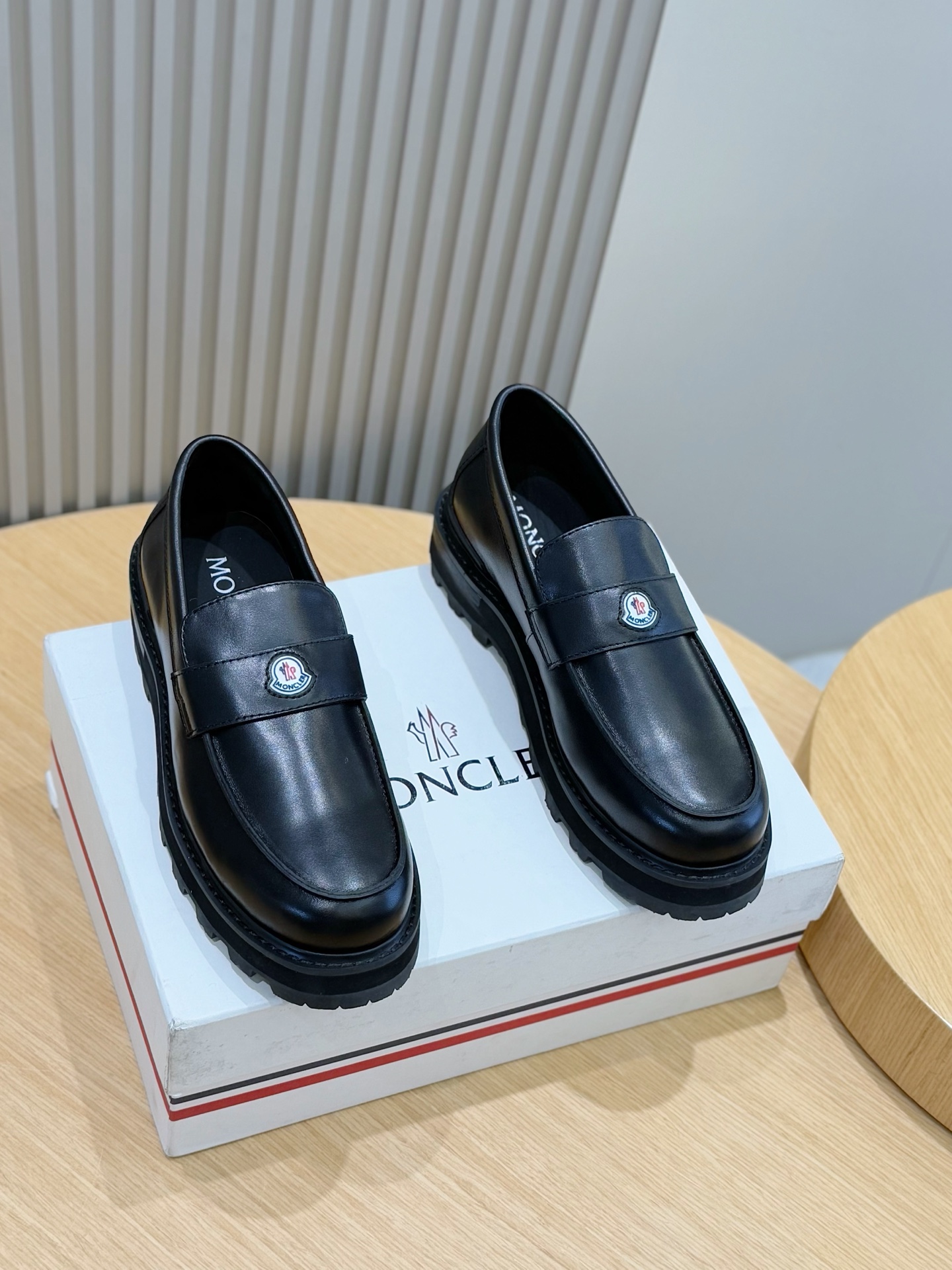 Moncler Male Leather Shoes Cow Leather M-l-s