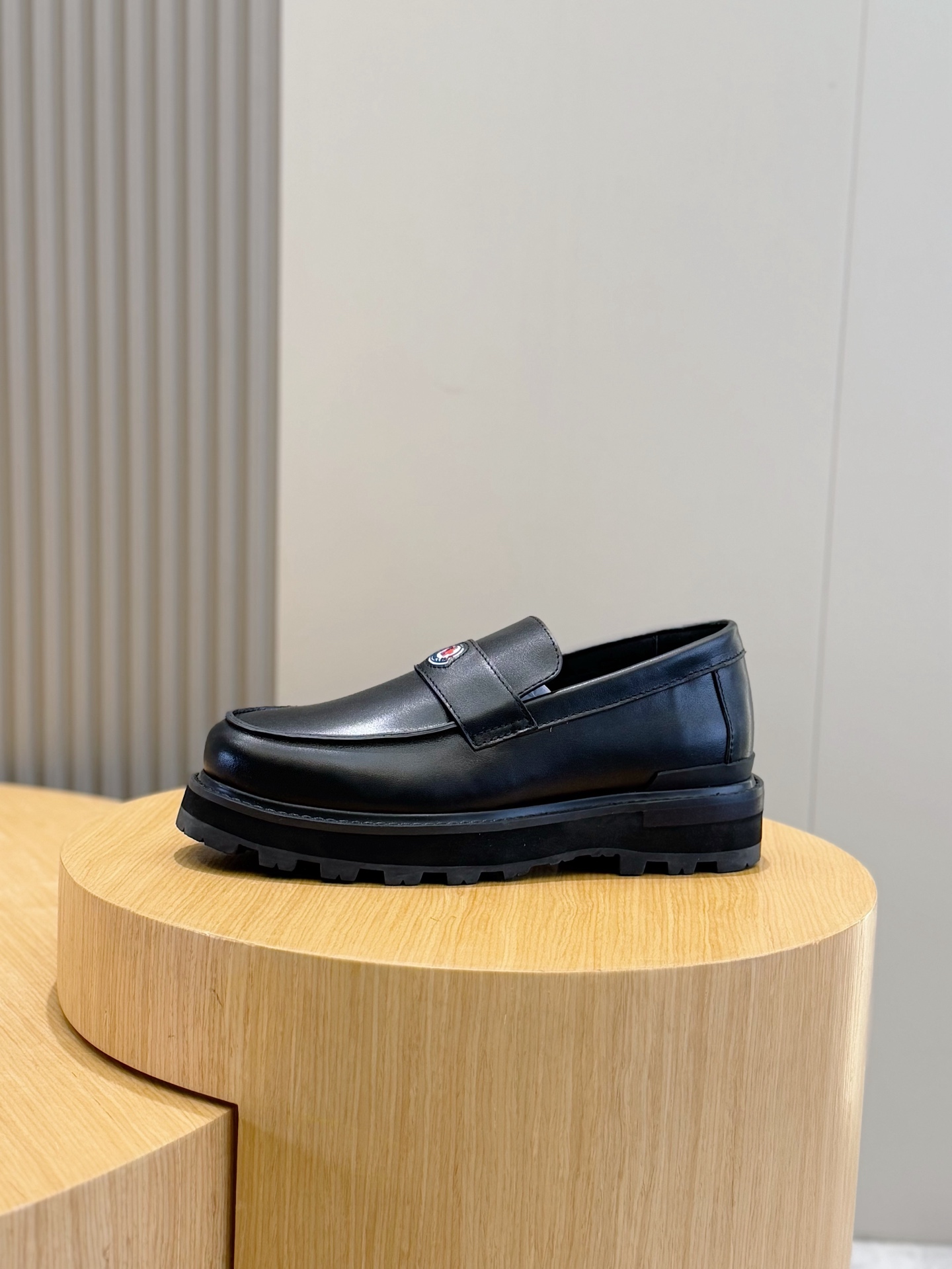 Moncler Male Leather Shoes Cow Leather M-l-s